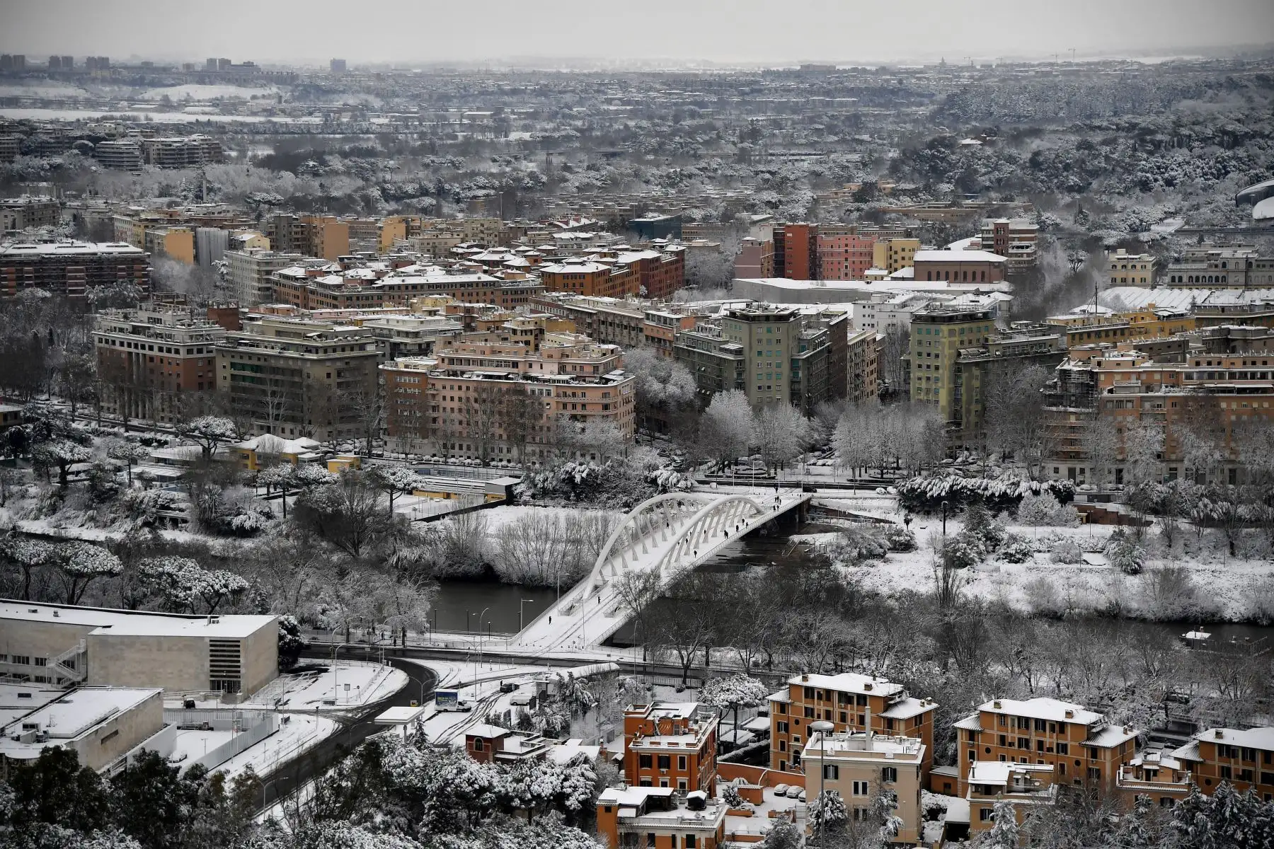 Vista panorámica de la ciudad de Roma. Foto: AFP