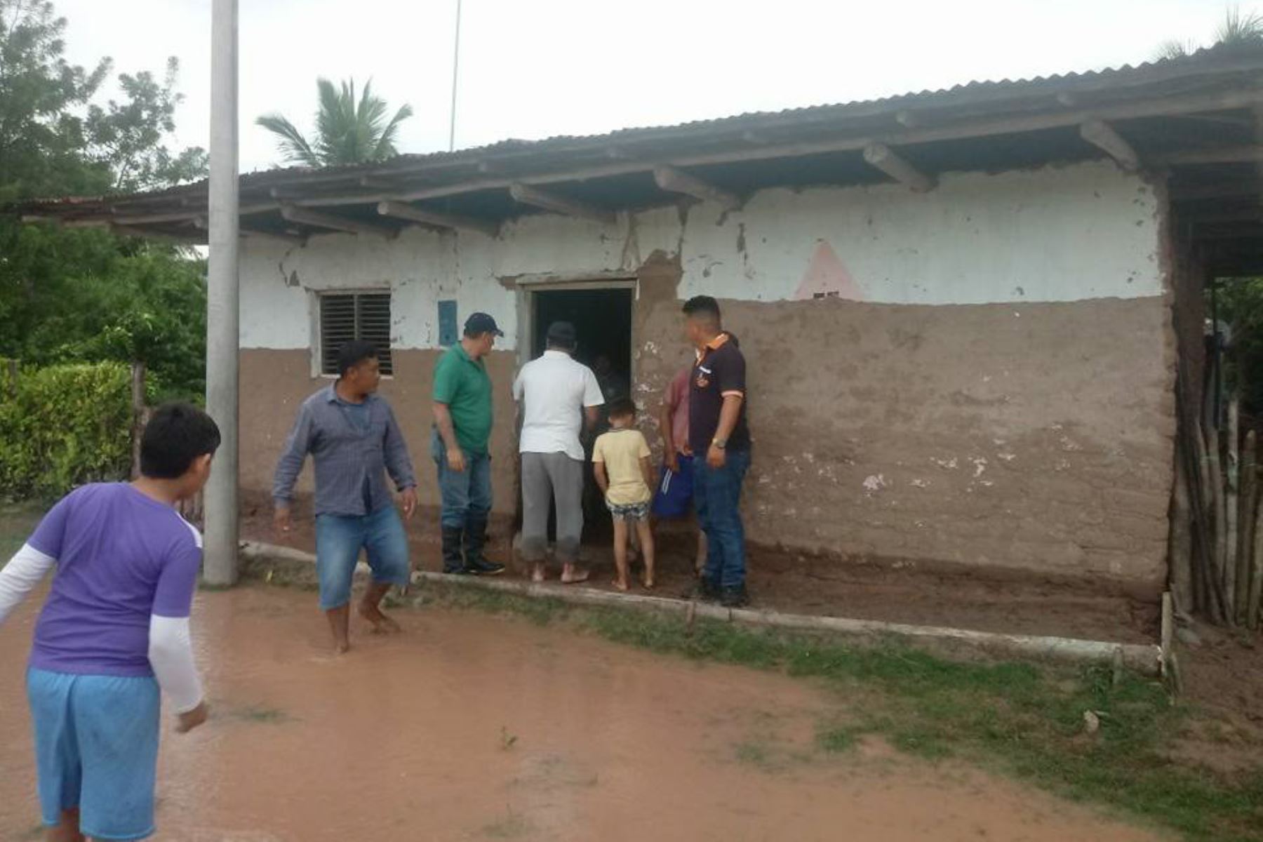 Aumentan a 17 las casas inundadas por lluvias intensas en San Martín. Foto: ANDINA.