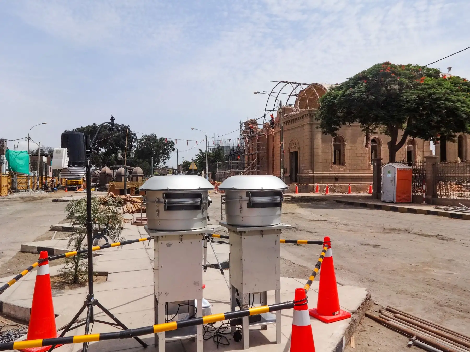 Construcción del nuevo templo del Señor de Luren en Ica. Foto: Cortesía:Genry Emerson Bautista