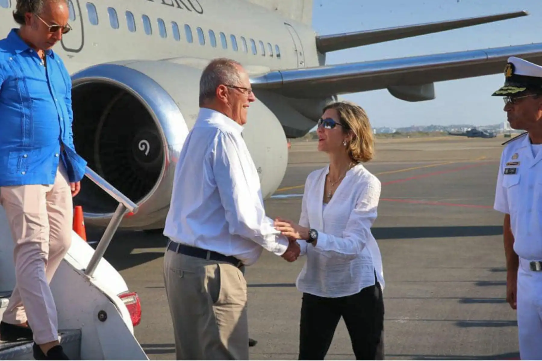 Jefe de estado llega a Colombia. Foto: ANDINA/Prensa Presidencia