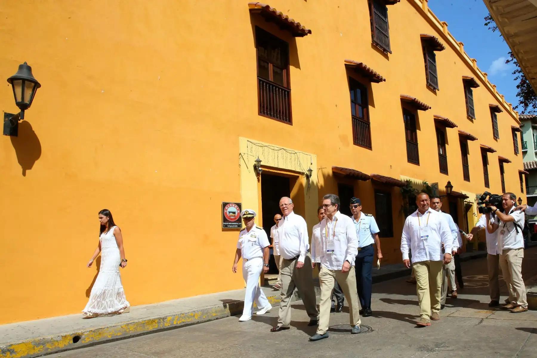 Jefe de Estado llega a la sede del IV Gabinete Binacional y sostiene reunión privada con mandatario Santos. Foto: ANDINA/ Prensa Presidencia