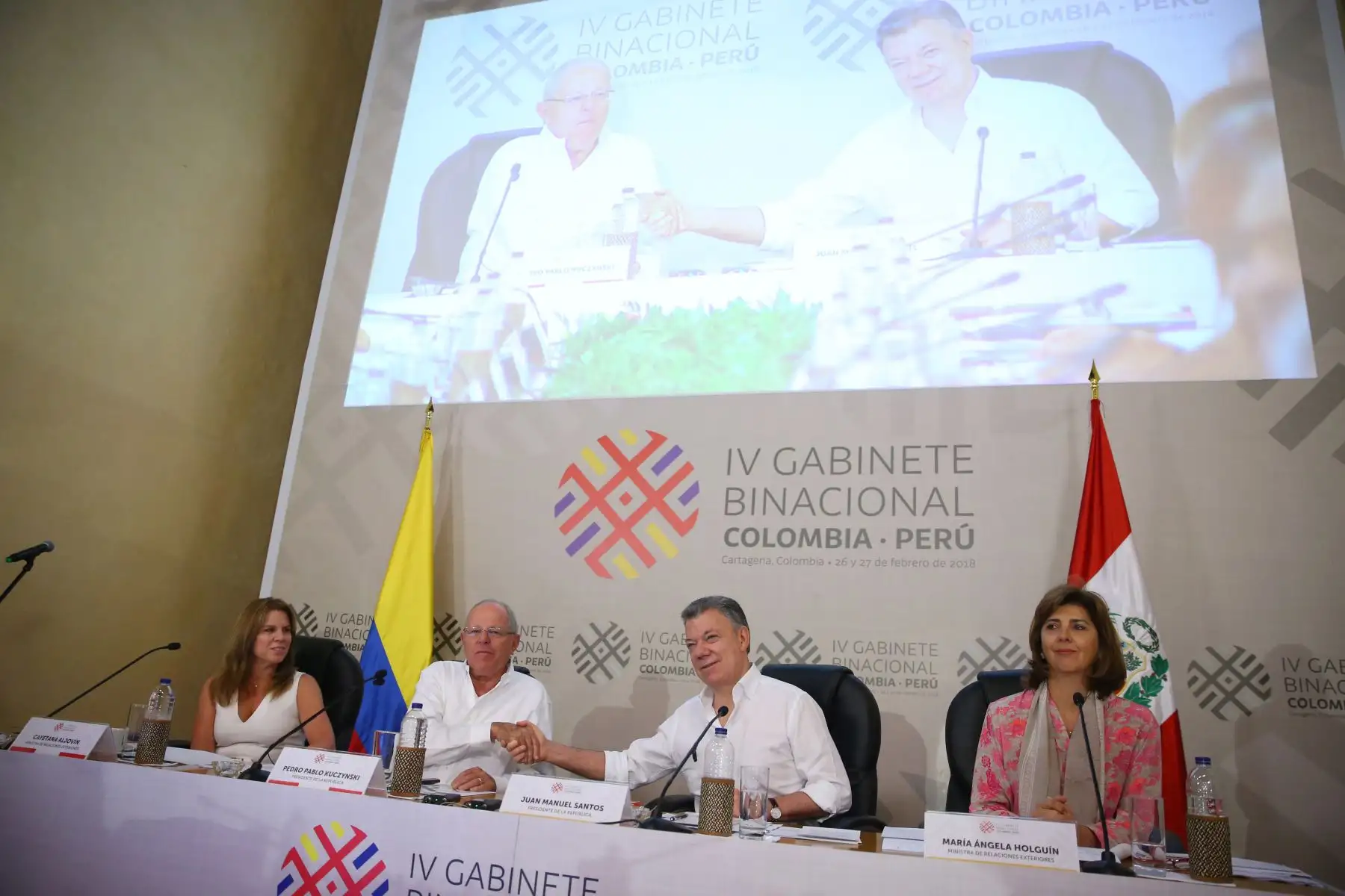 Ceremonia de inauguración del Encuentro Presidencial y IV Gabinete Binacional Perú - Colombia. Foto: ANDINA/Prensa Presidencia