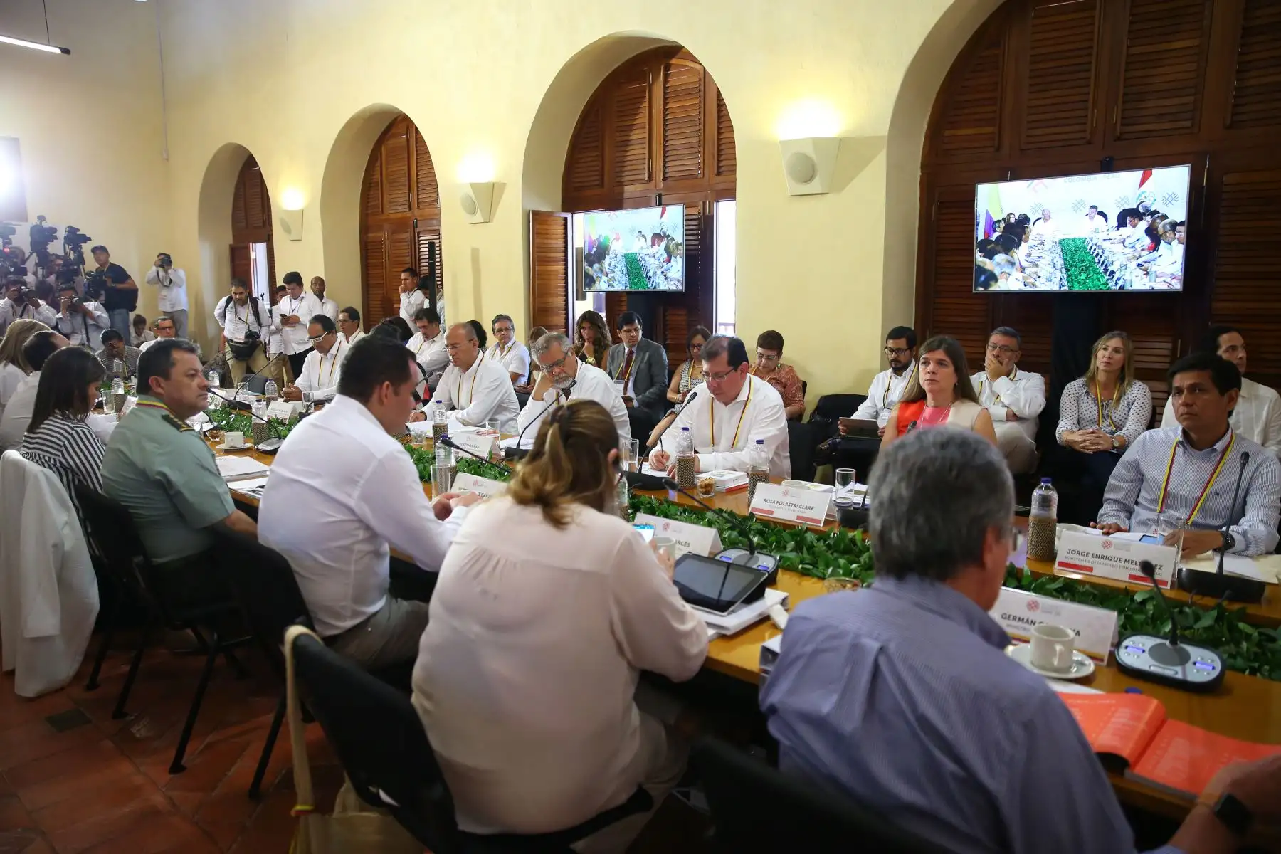 Ceremonia de inauguración del Encuentro Presidencial y IV Gabinete Binacional Perú - Colombia. Foto: ANDINA/Prensa Presidencia