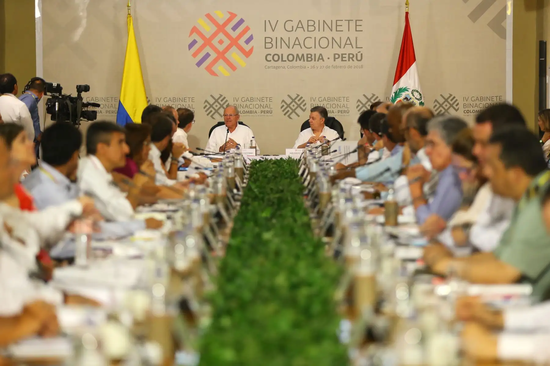 Ceremonia de inauguración del Encuentro Presidencial y IV Gabinete Binacional Perú - Colombia. Foto: ANDINA/Prensa Presidencia