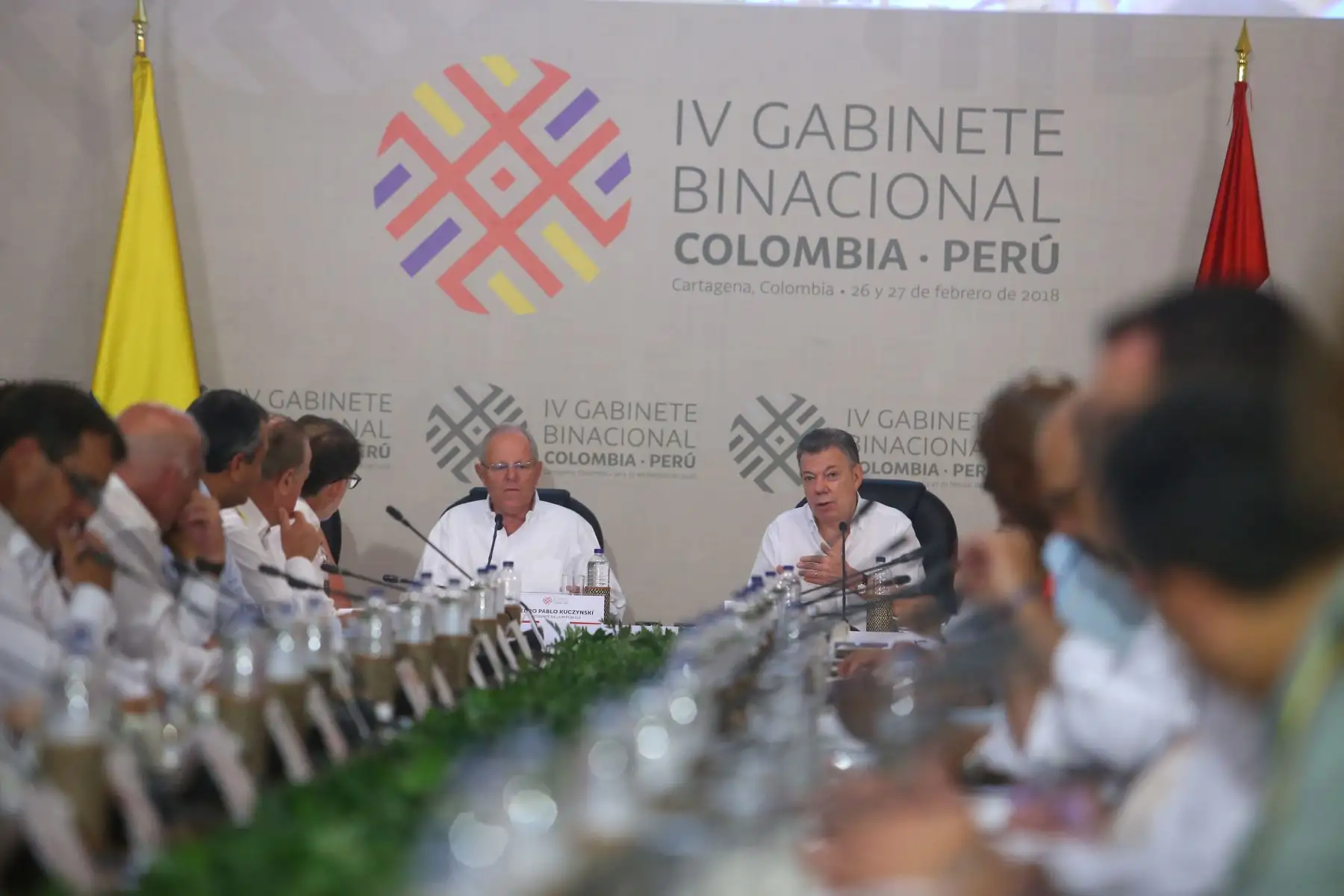 Ceremonia de inauguración del Encuentro Presidencial y IV Gabinete Binacional Perú - Colombia. Foto: ANDINA/Prensa Presidencia