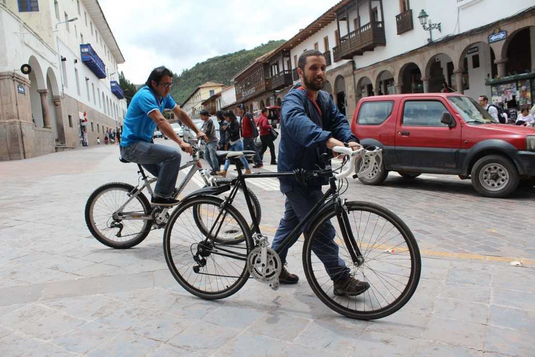 Denuncian a alcalde de Cusco por instalación de estacionamientos para bicicletas. Foto: ANDINA/Percy Hurtado.