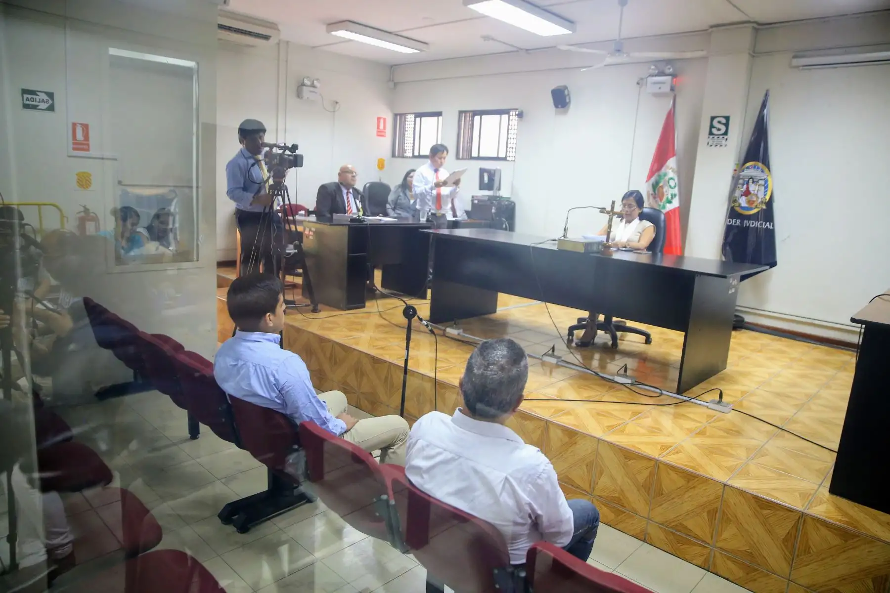 Poder Judicial dictó sentencia contra Wilfredo Zamora Carrión, asesino del periodista José Yactayo, y contra Aldo Cáceda, quien encubrió el crimen. El primero se quedará en prisión y el segundo recibió pena suspendida, por lo cual quedará libre. Foto: ANDINA/ Luis Iparraguirre