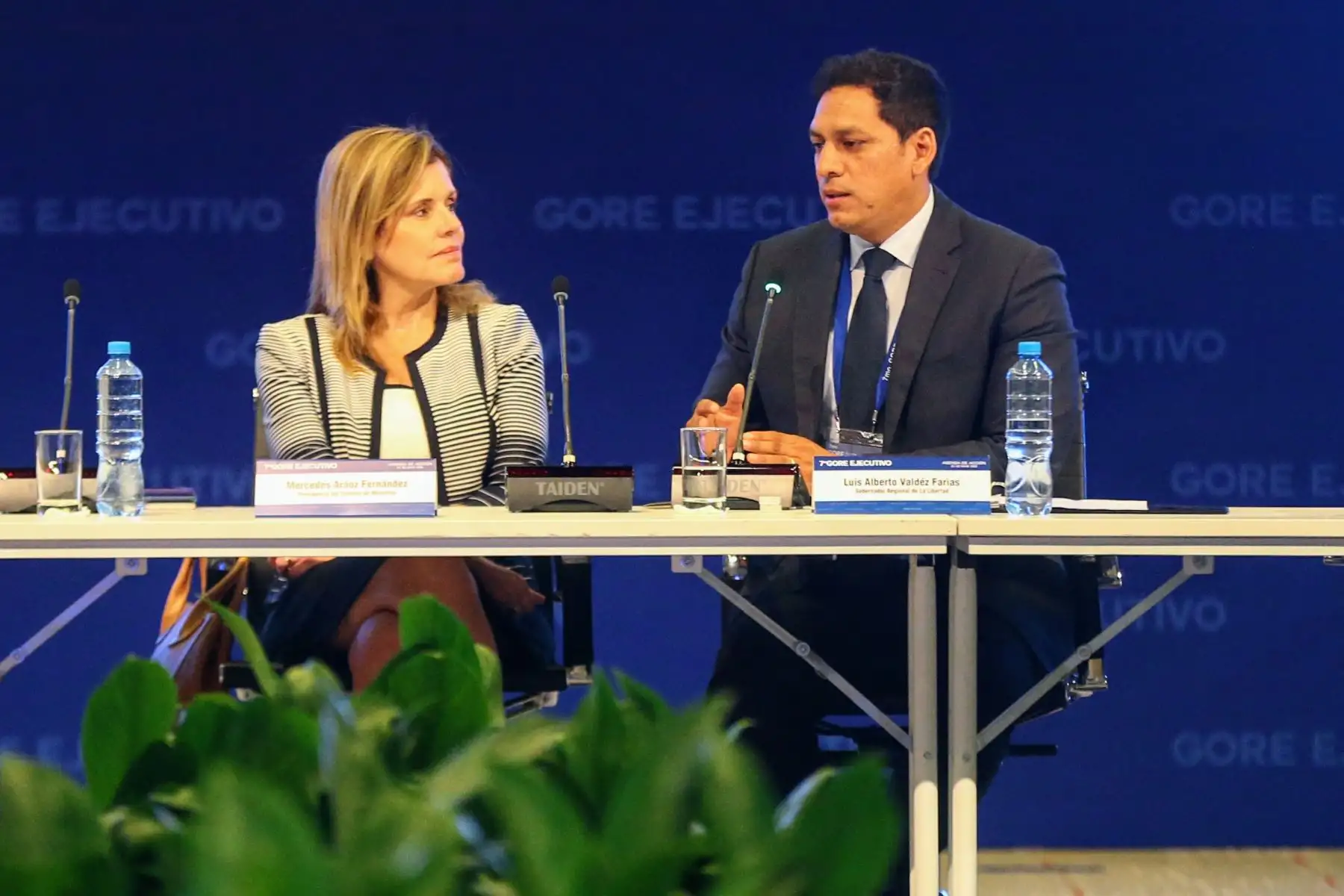 LIMA,PERÚ.FEBRERO 28. Presidenta del Consejo de Ministros, Mercedes Aráoz, encabeza la inauguración del 7mo Gore-Ejecutivo. Foto: Andina/Luis Iparraguirre
