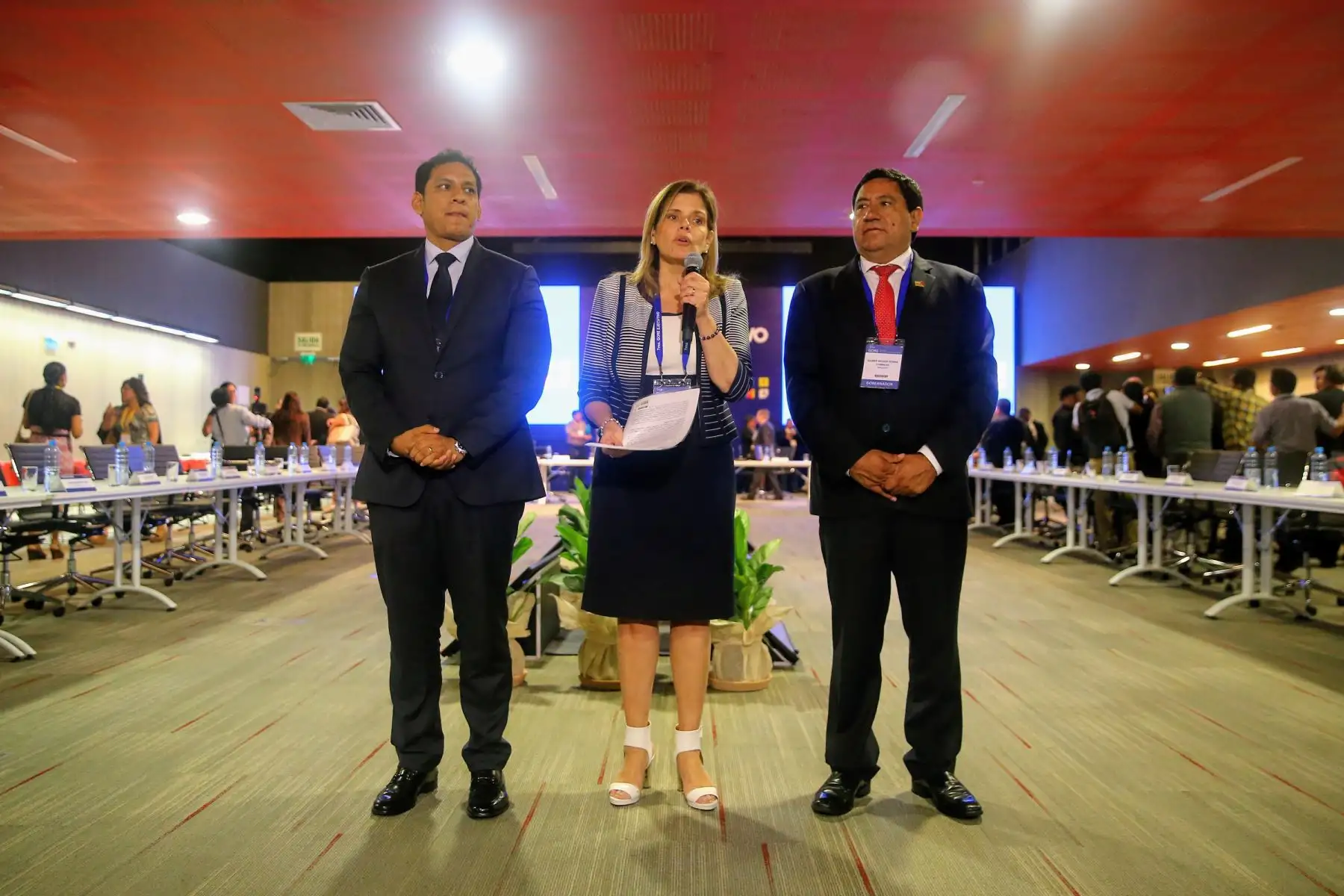 LIMA,PERÚ.FEBRERO 28. Presidenta del Consejo de Ministros, Mercedes Aráoz, encabeza la inauguración del 7mo Gore-Ejecutivo. Foto: Andina/Luis Iparraguirre