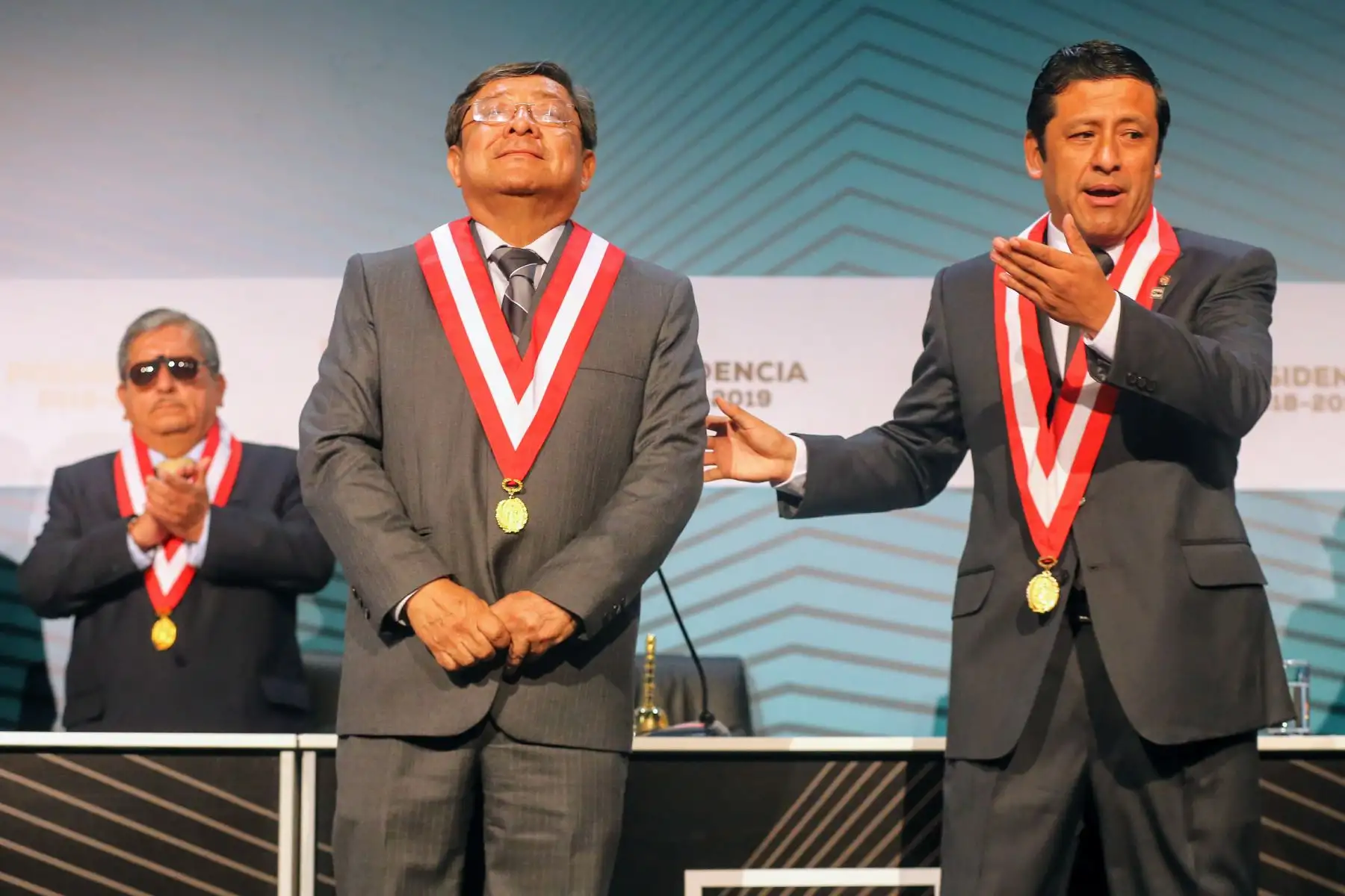 Juramentación del nuevo presidente del Consejo Nacional de la Magistratura, Orlando Velásquez. Foto:Andina/Luis Iparraguirre