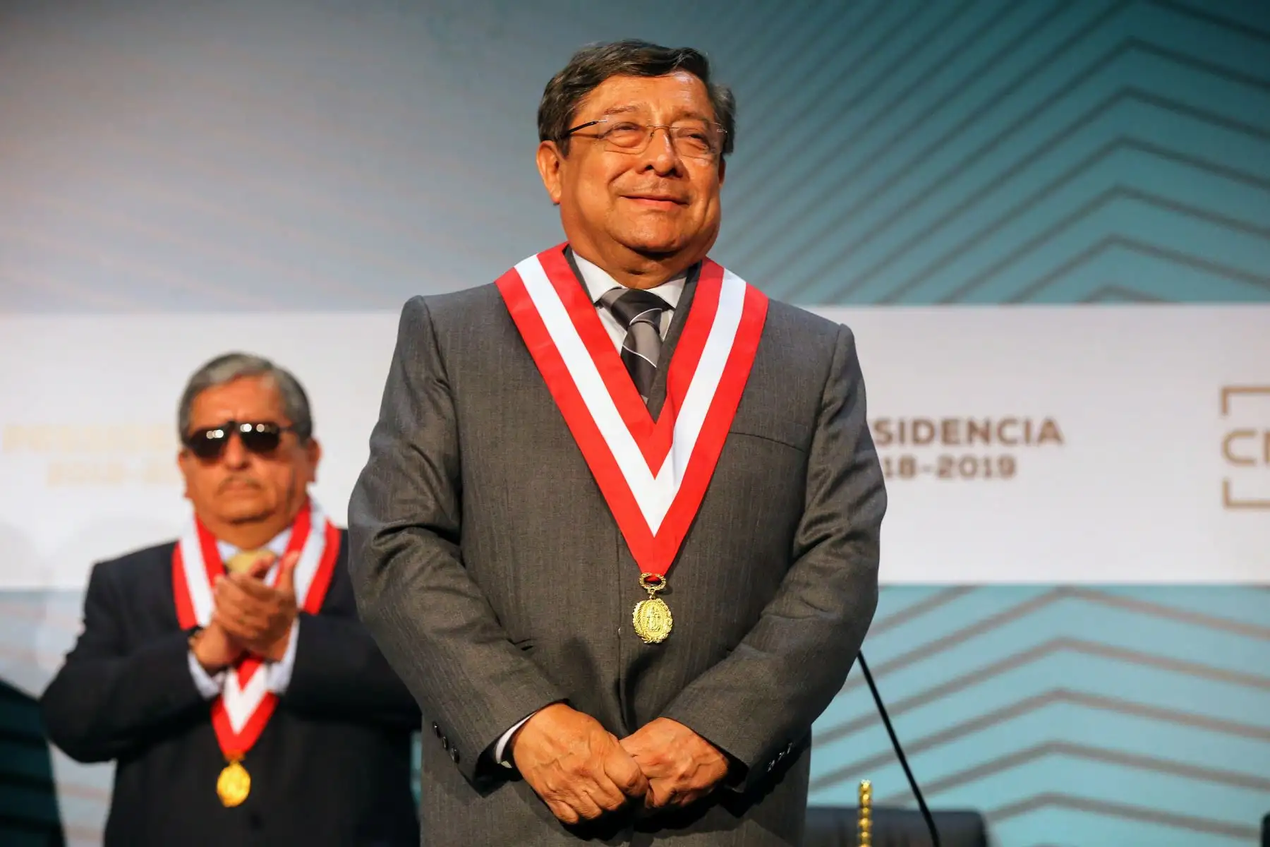 Juramentación del nuevo presidente del Consejo Nacional de la Magistratura, Orlando Velásquez. Foto:Andina/Luis Iparraguirre