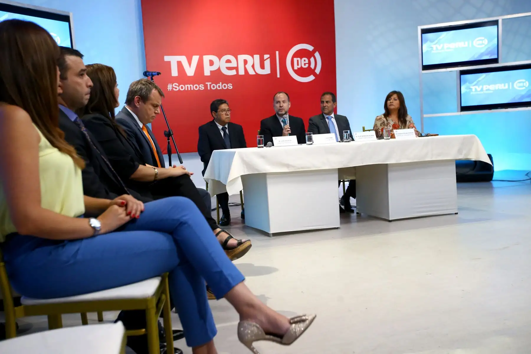 Con la presencia del Presidente del Directorio de IRTP, Eduardo Guzmán, TV Perú presenta su renovada programación. Foto: ANDINA/Melina Mejía