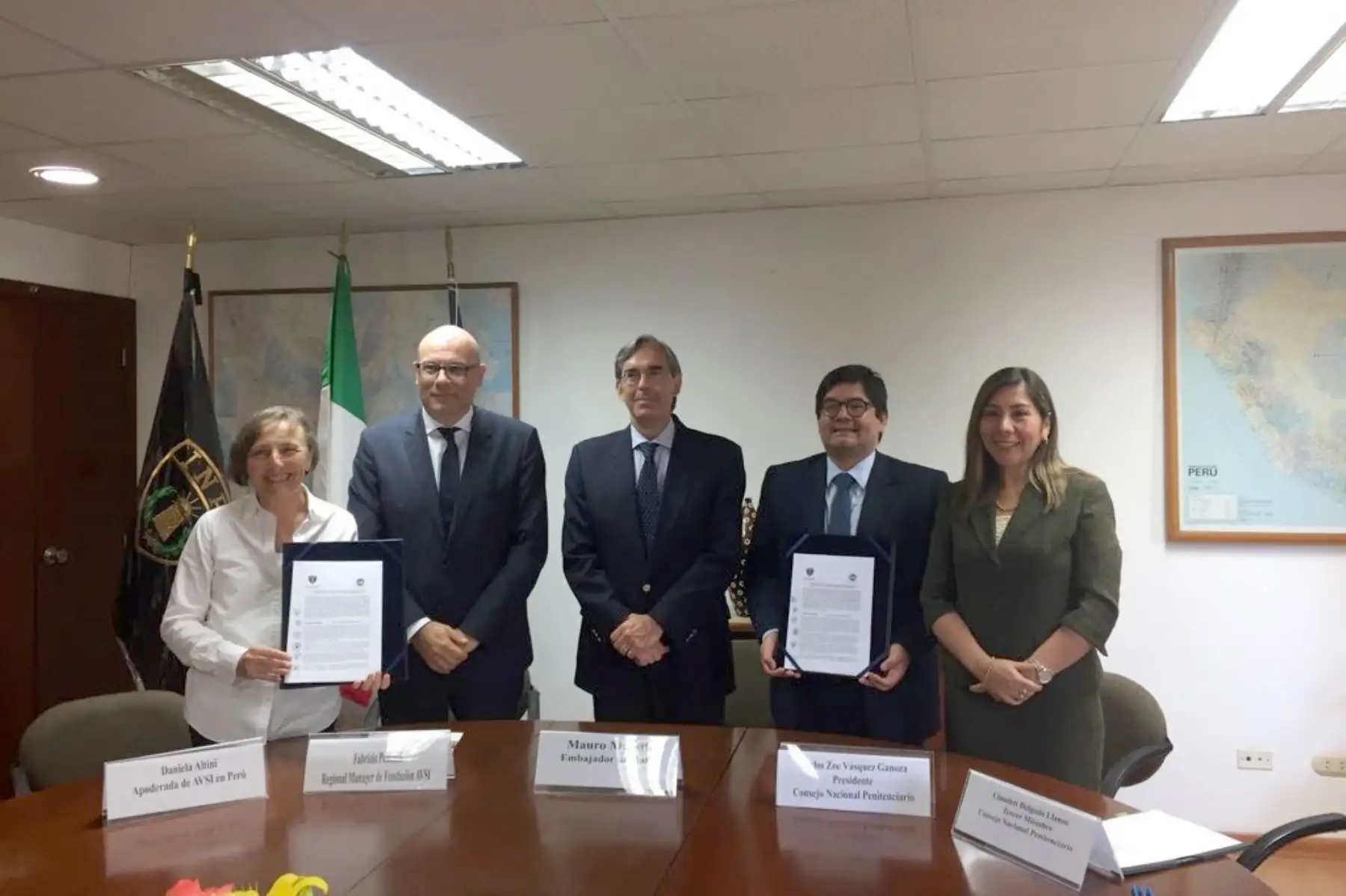 01/03/2018   Inpe firma convenio con ONG de Italia. Foto: ANDINA/Difusión.