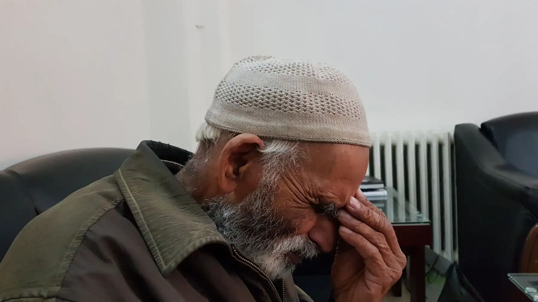 Mohammad Akram,  ciudadano pakistaní que ha estado viviendo en Siria desde 1974, durante una entrevista con la AFP en la embajada pakistaní en Damasco. AFP