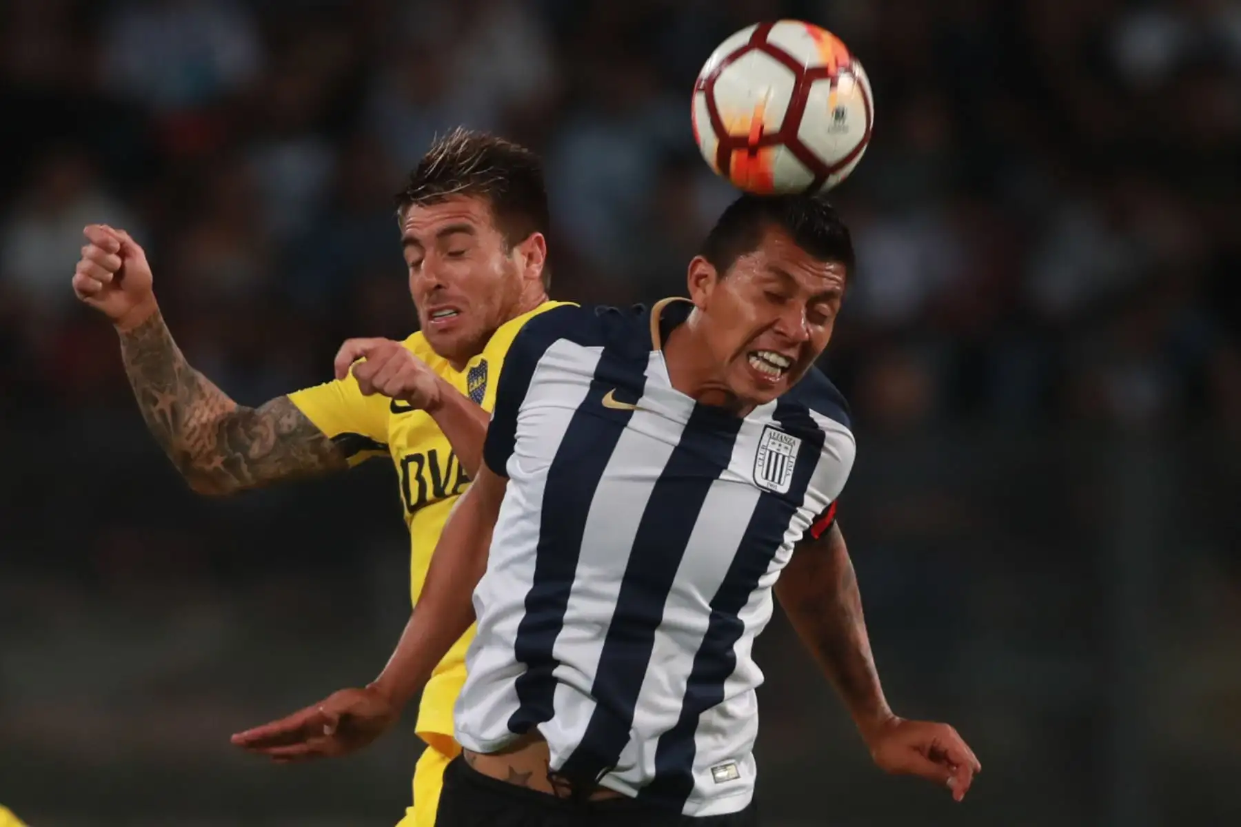 Alianza Lima empató 0-0 ante Boca Juniors. Foto: ANDINA/Carlos Lezama