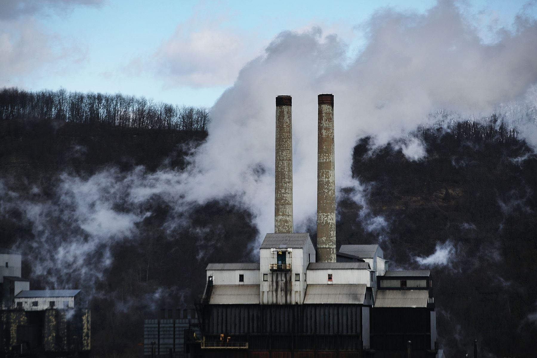 Fábrica de acero en Pensilvania. Foto: AFP.