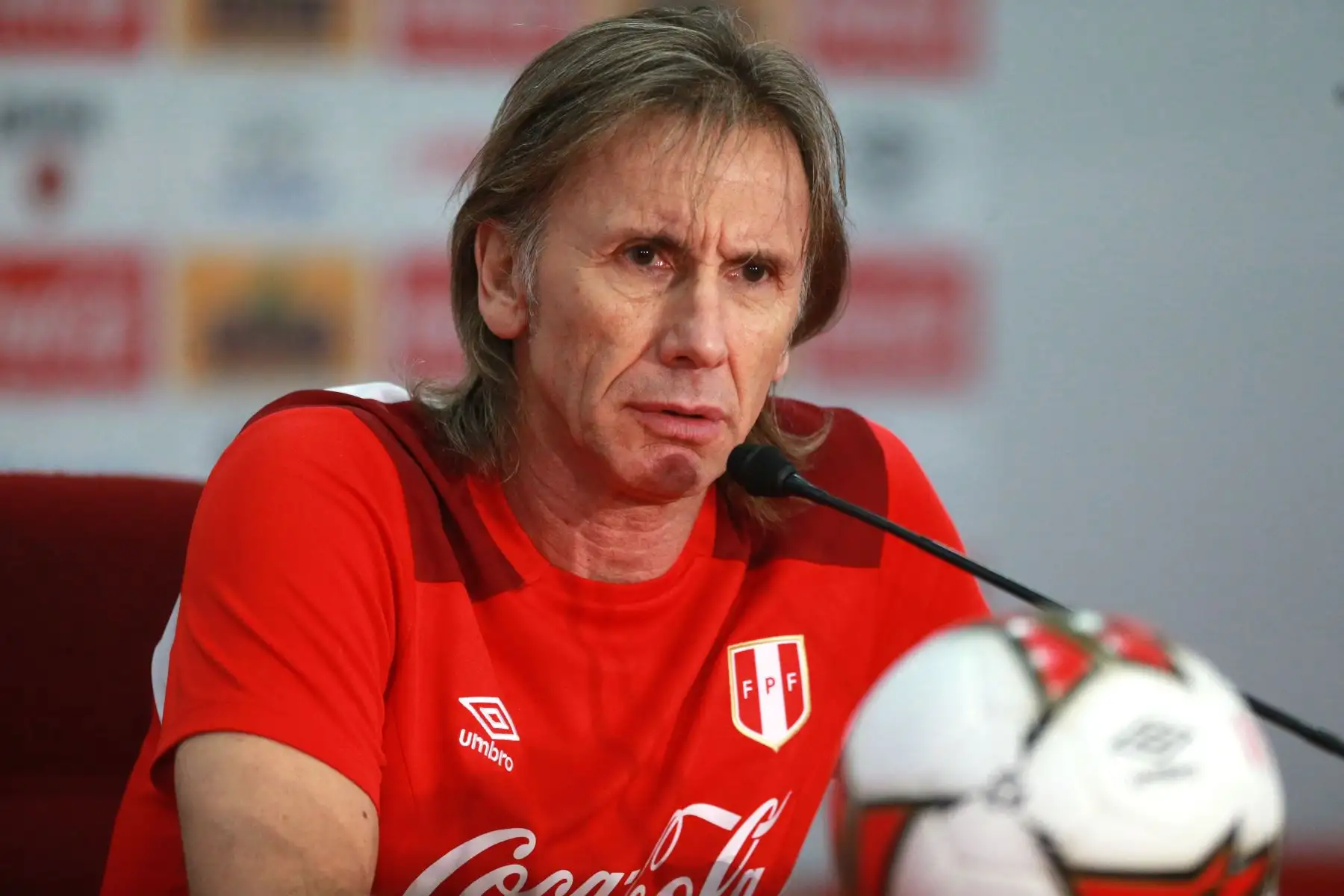 Ricardo Gareca, director técnico de la selección,  anunció la lista de convocados para los amistosos de marzo ante Croacia e Islandia. Foto: ANDINA/Vidal Tarqui