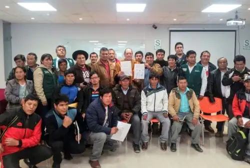Acuerdo entre el Minagri y productores de papa en Andahuaylas. Foto: Cortesía.