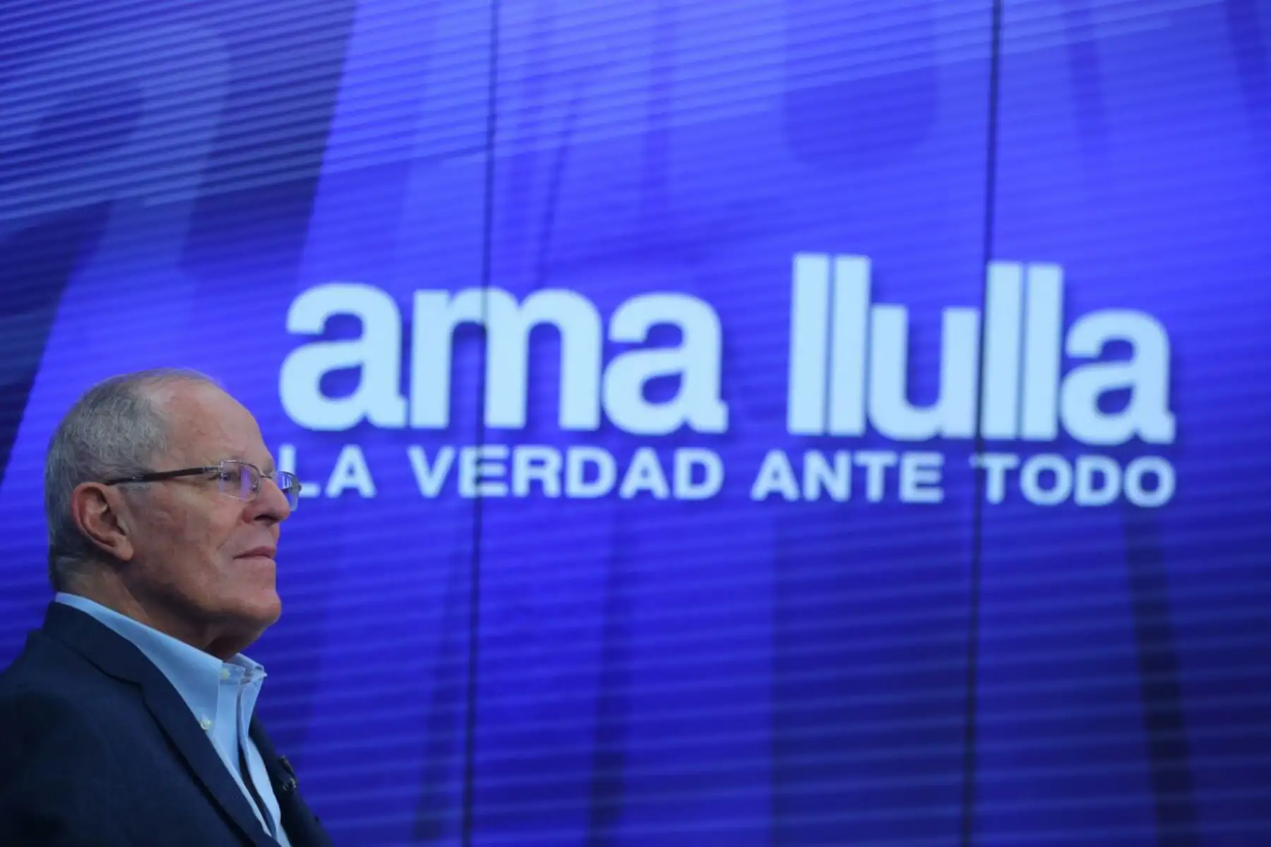 Presidente  Kuczynski  en el nuevo programa  de entrevistas Ama Llulla de TV Perú. Foto: ANDINA/Prensa Presidencia