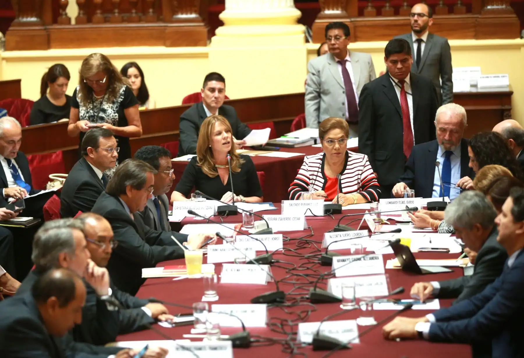 Canciller Cayetana Aljovín asiste a la Comisión de Relaciones Exteriores del Congreso. Foto: ANDINA/Jhony Laurente.