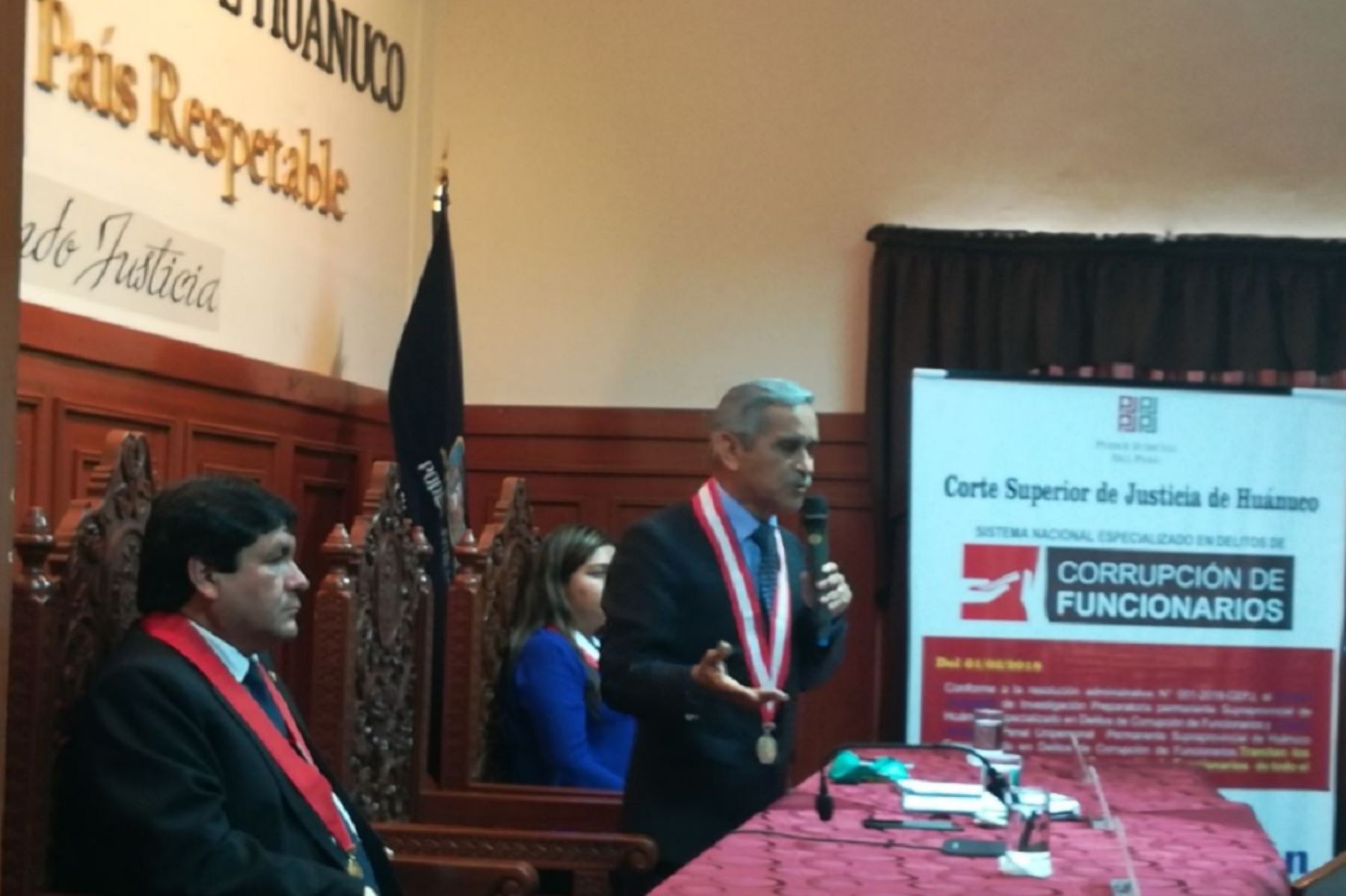 Presidente del Poder Judicial, Duberlí Rodríguez,dio a conocer también proyecto de obra del complejo judicial en Pillco Marca.