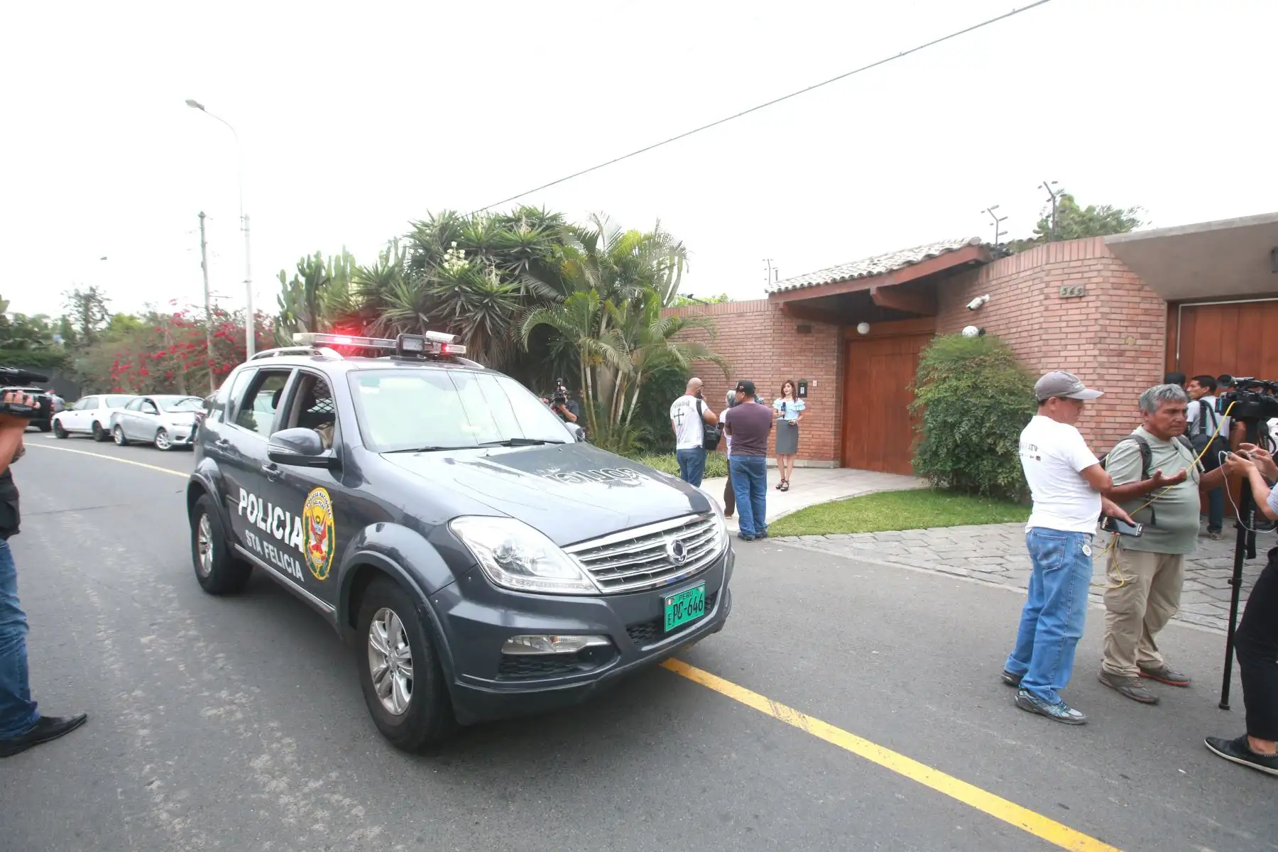 Fiscalía allana casa de Jaime Yoshiyama. Foto: ANDINA/Jhony Laurente