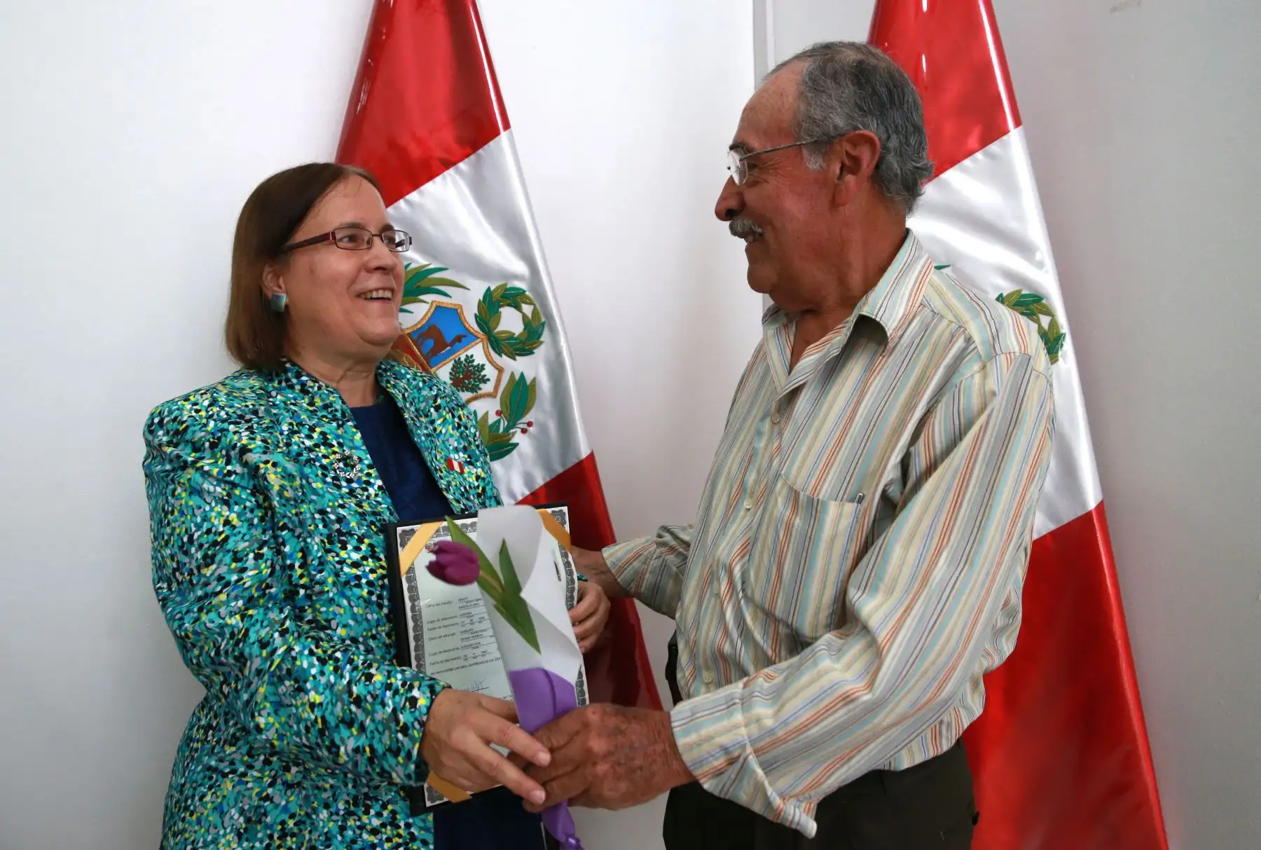 Karen Elaine Kraft de estados Unidos. Foto: ANDINA/Norman Córdova