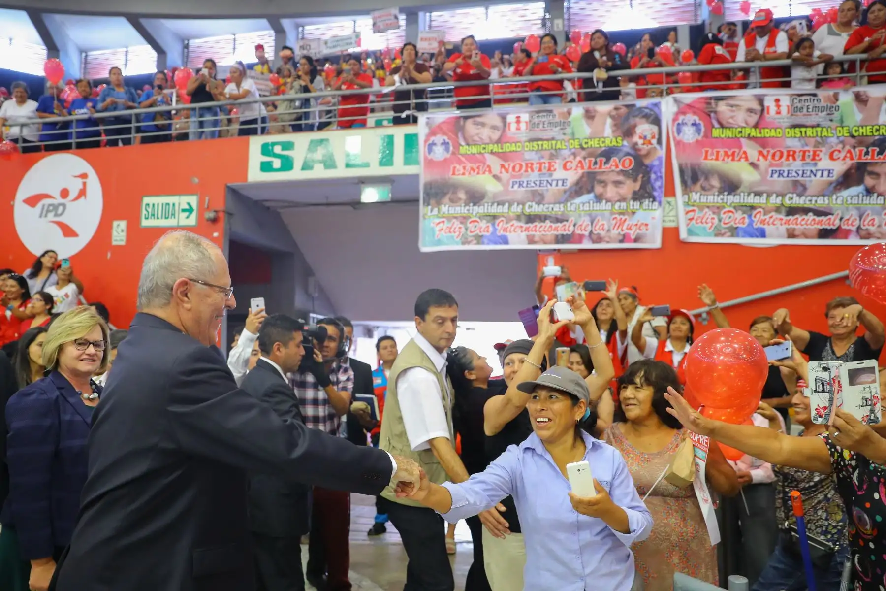 Presidente Kuczynski participa en el Encuentro de la Mujer Peruana, por el Día Internacional de la Mujer. Foto: ANDINA/ Prensa Presidencia