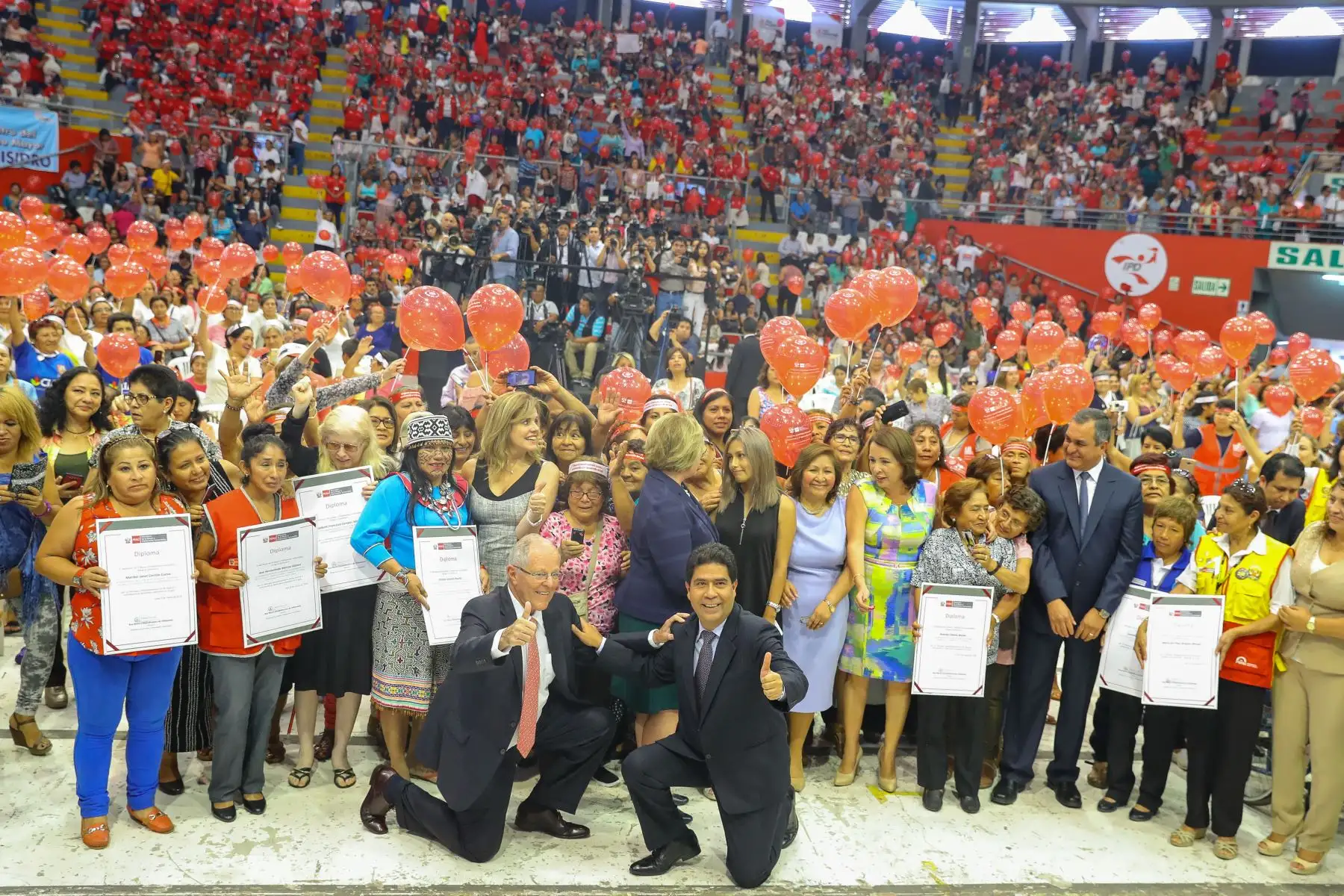 Presidente Kuczynski participa en el Encuentro de la Mujer Peruana, por el Día Internacional de la Mujer. Foto: ANDINA/ Prensa Presidencia
