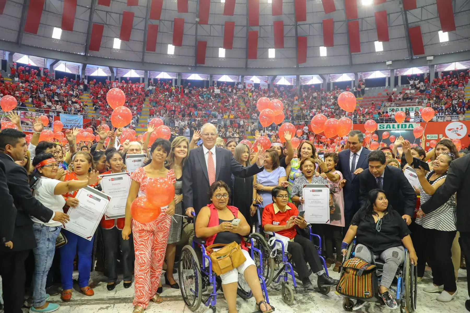 Presidente Kuczynski participa en el Encuentro de la Mujer Peruana, por el Día Internacional de la Mujer. Foto: ANDINA/ Prensa Presidencia
