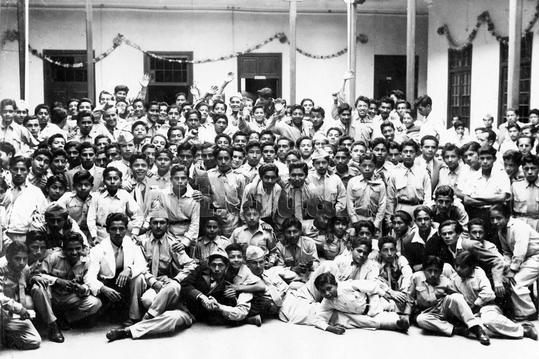 Piura - 1950 / Alumnos del Colegio Nacional San Miguel de Piura.