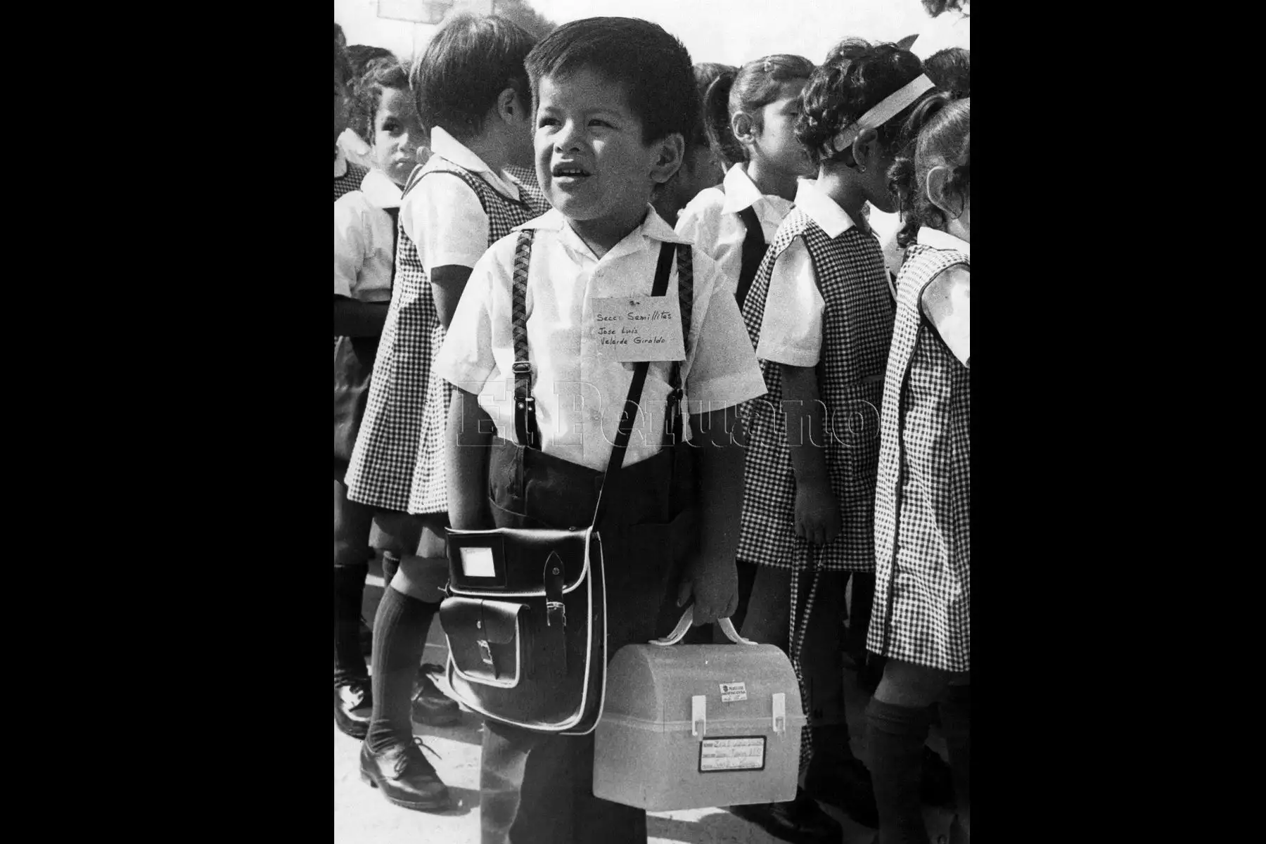 Lima - 1 abril 1975 / Primer día de clases en un jardín de infancia de la capital.