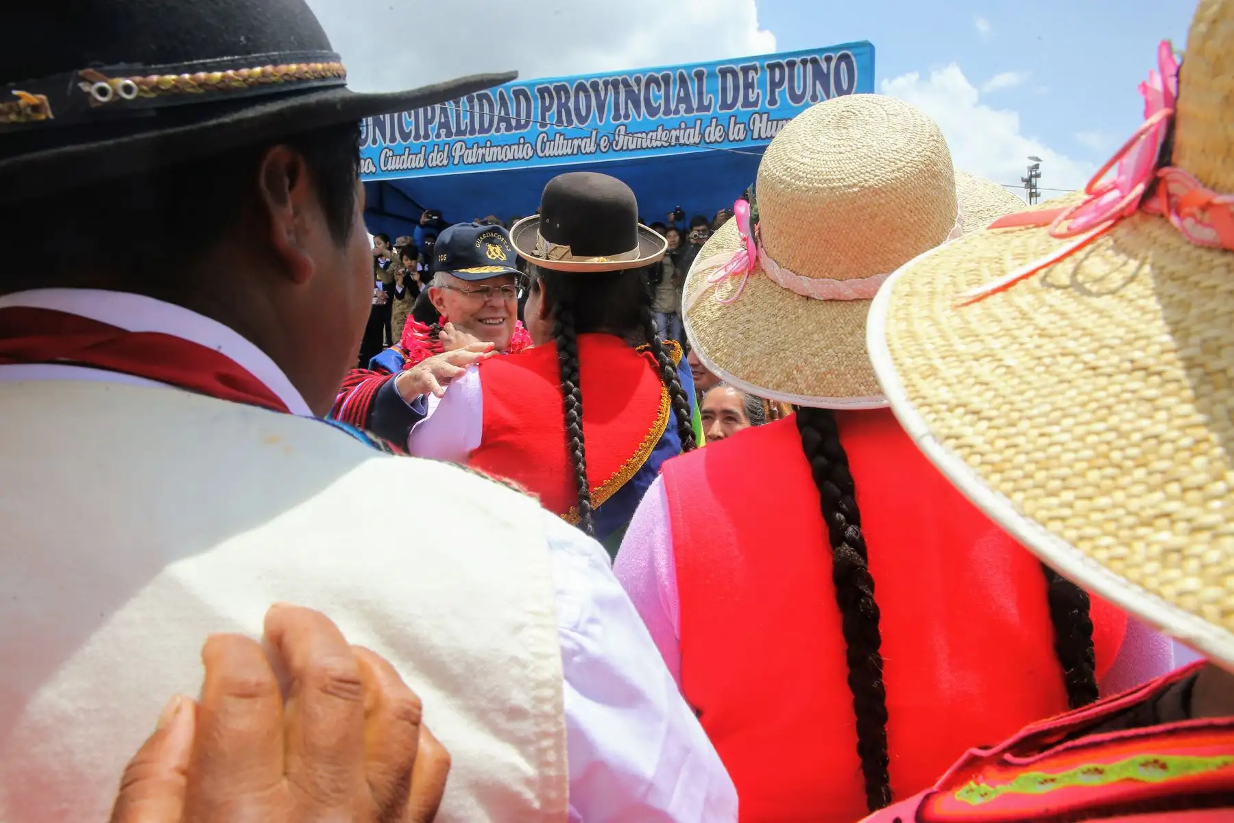 Presidente Kuczynski declara la viabilidad de la construcción de diez plantas de tratamiento de aguas residuales que descontaminarán el lago Titicaca y mejorarán la calidad de vida en la región Puno. Foto: ANDINA/Luis Iparraguirre.