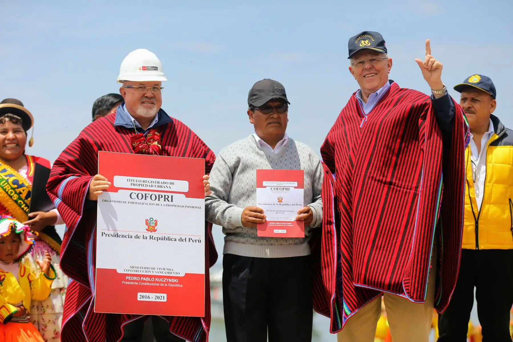 Presidente Kuczynski declara la viabilidad de la construcción de diez plantas de tratamiento de aguas residuales que descontaminarán el lago Titicaca y mejorarán la calidad de vida en la región Puno. Foto: ANDINA/Luis Iparraguirre.