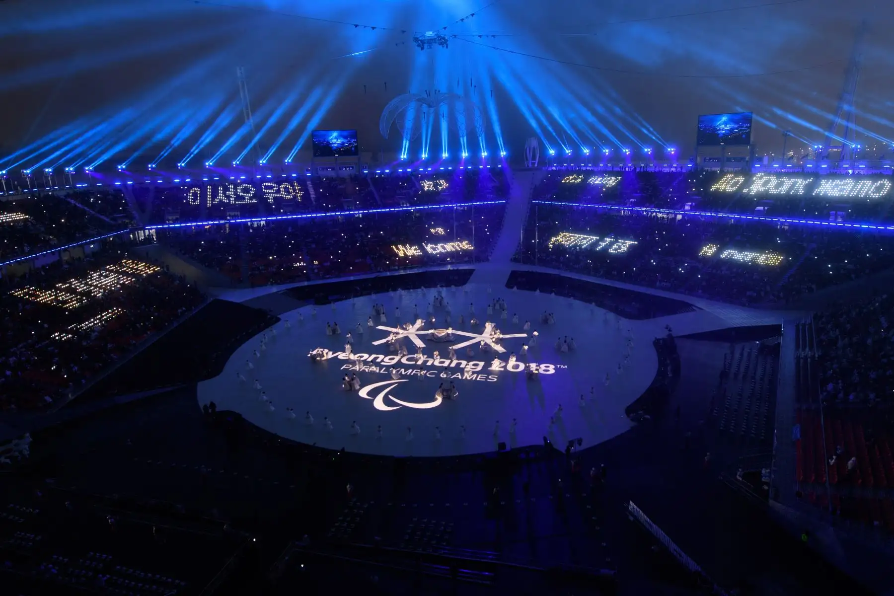 Ceremonia de inauguración de los Juegos Paralímpicos de Invierno Pyeongchang 2018. Foto: AFP