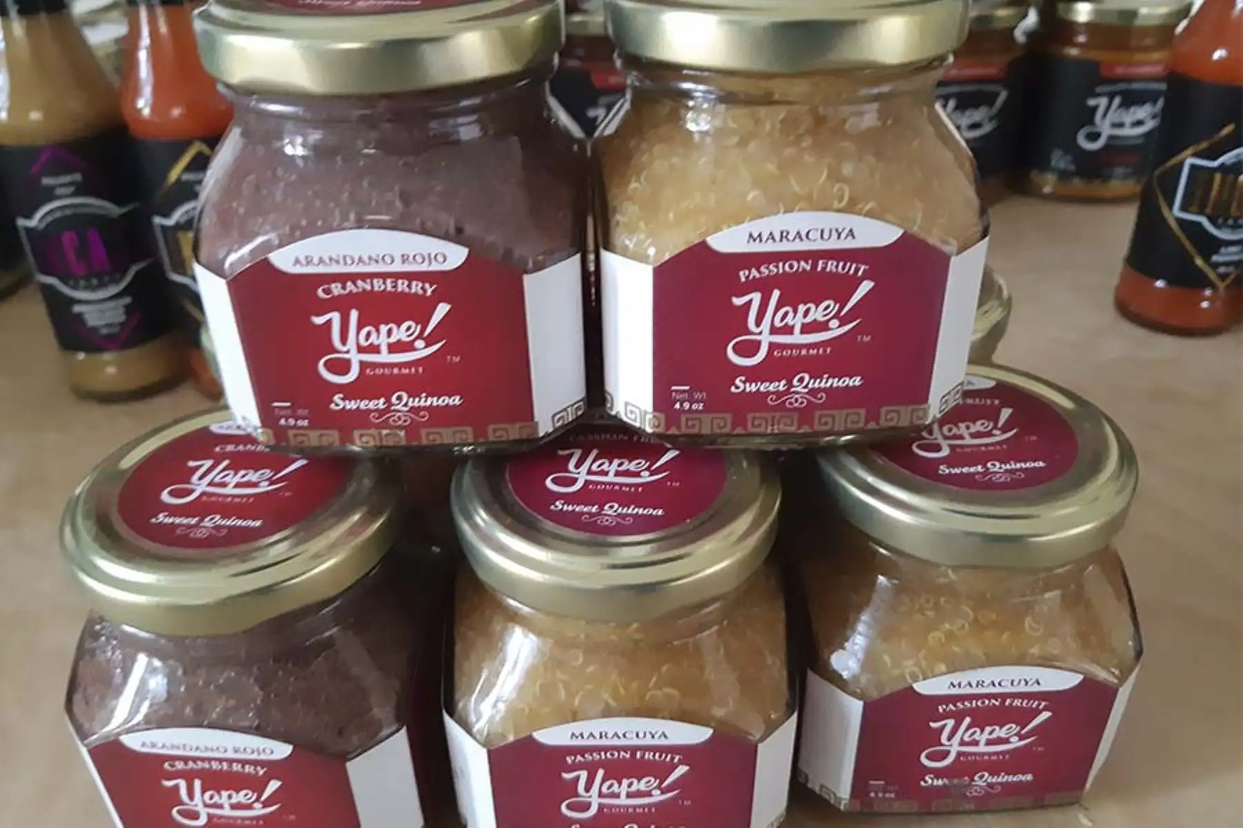 Los productos peruanos en base a quinua y frutas se comercializan en Austin, Texas, Estados Unidos. En la Casa Perú, los visitantes pueden disfrutar de la degustación y adquirirlos a menos de 2 dólares. Foto: ANDINA