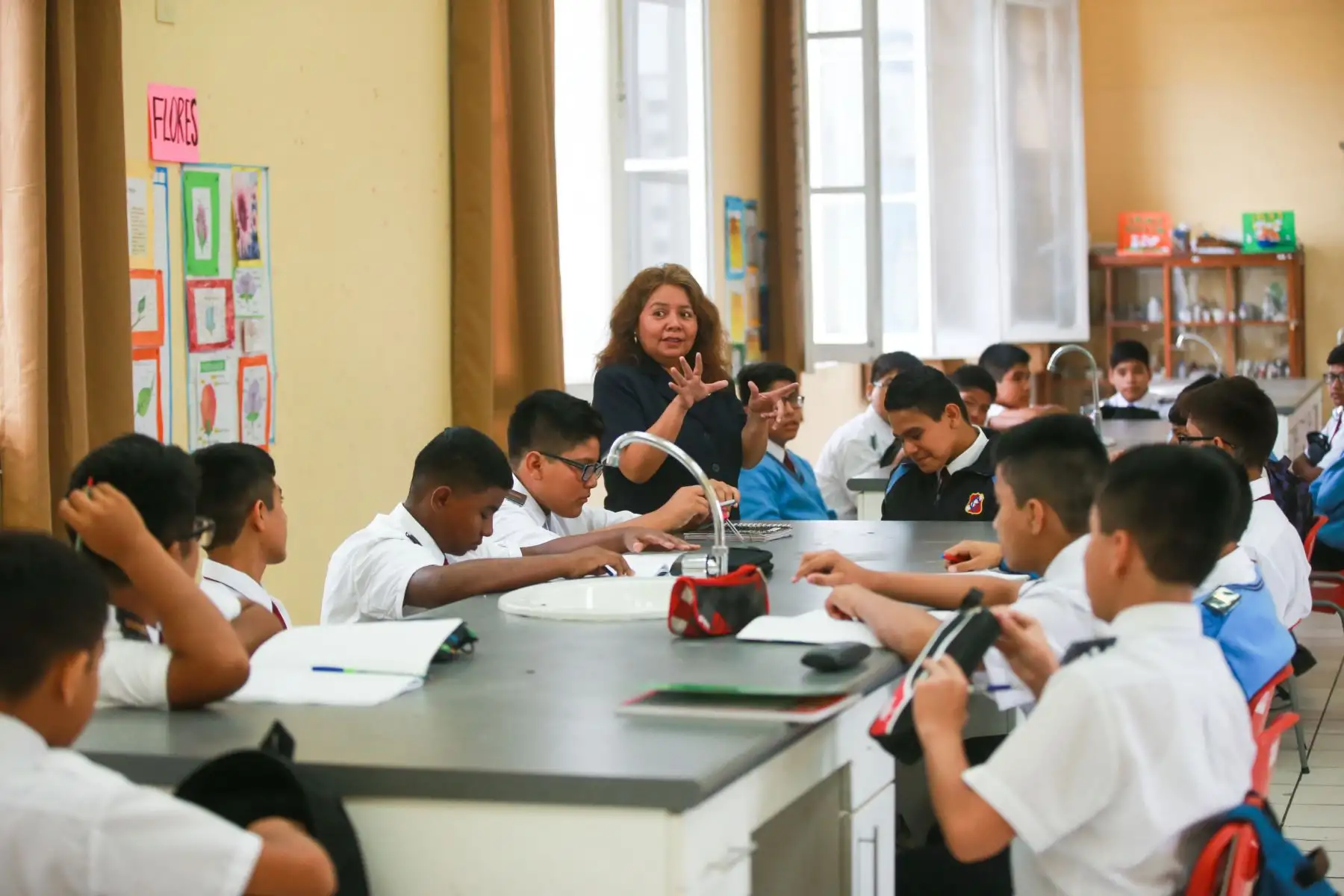 Inicio del año escolar 2018 en el colegio Guadalupe. Foto: ANDINA/Jhony Laurente
