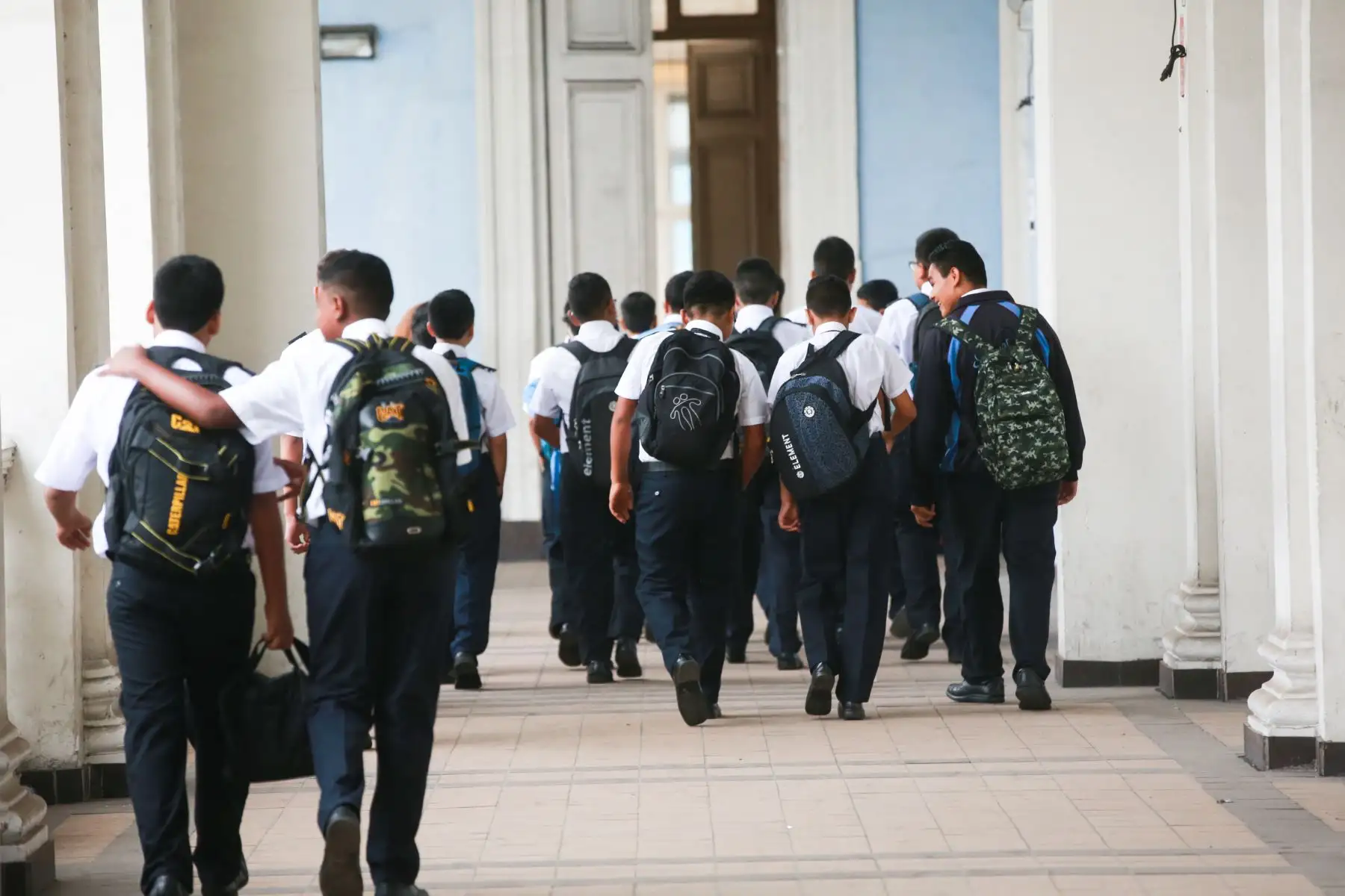 Inicio del año escolar 2018 en el colegio Guadalupe. Foto: ANDINA/Jhony Laurente