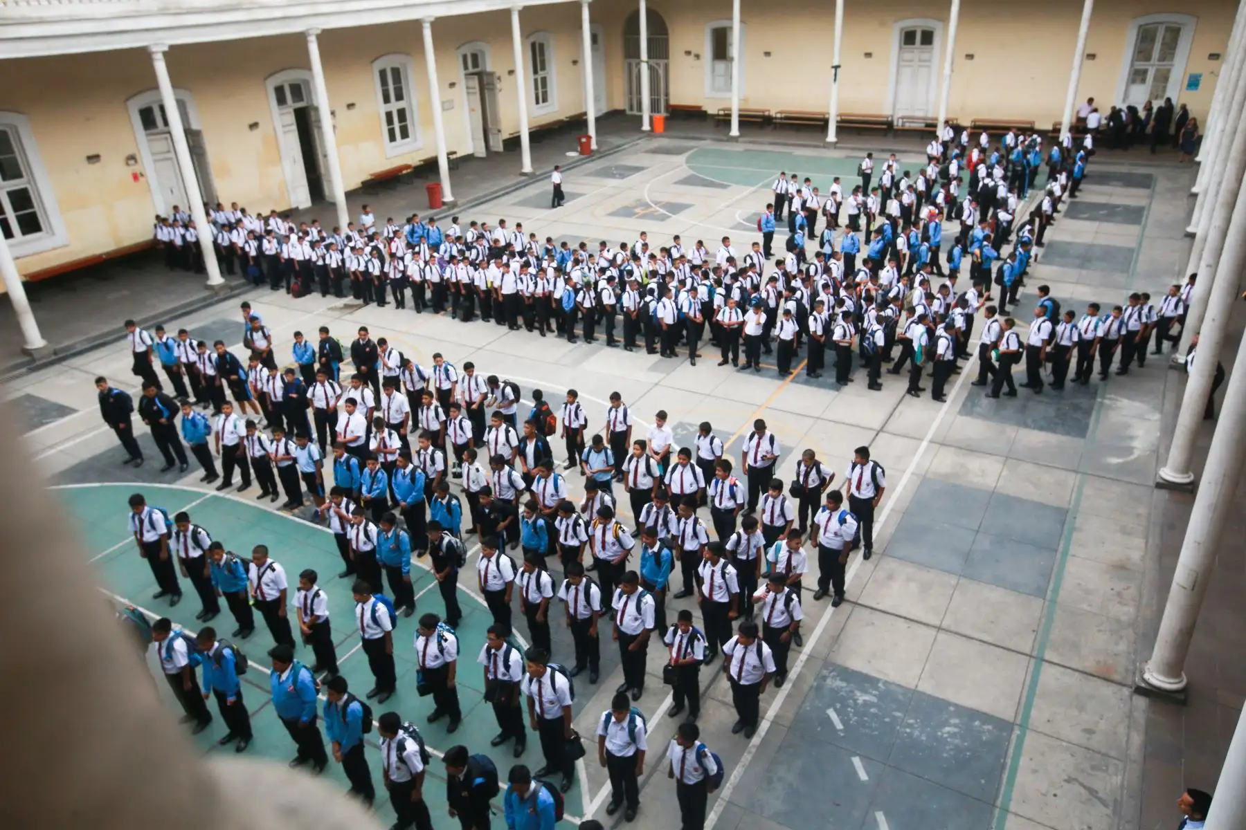 Inicio del año escolar 2018 en el colegio Guadalupe. Foto: ANDINA/Jhony Laurente