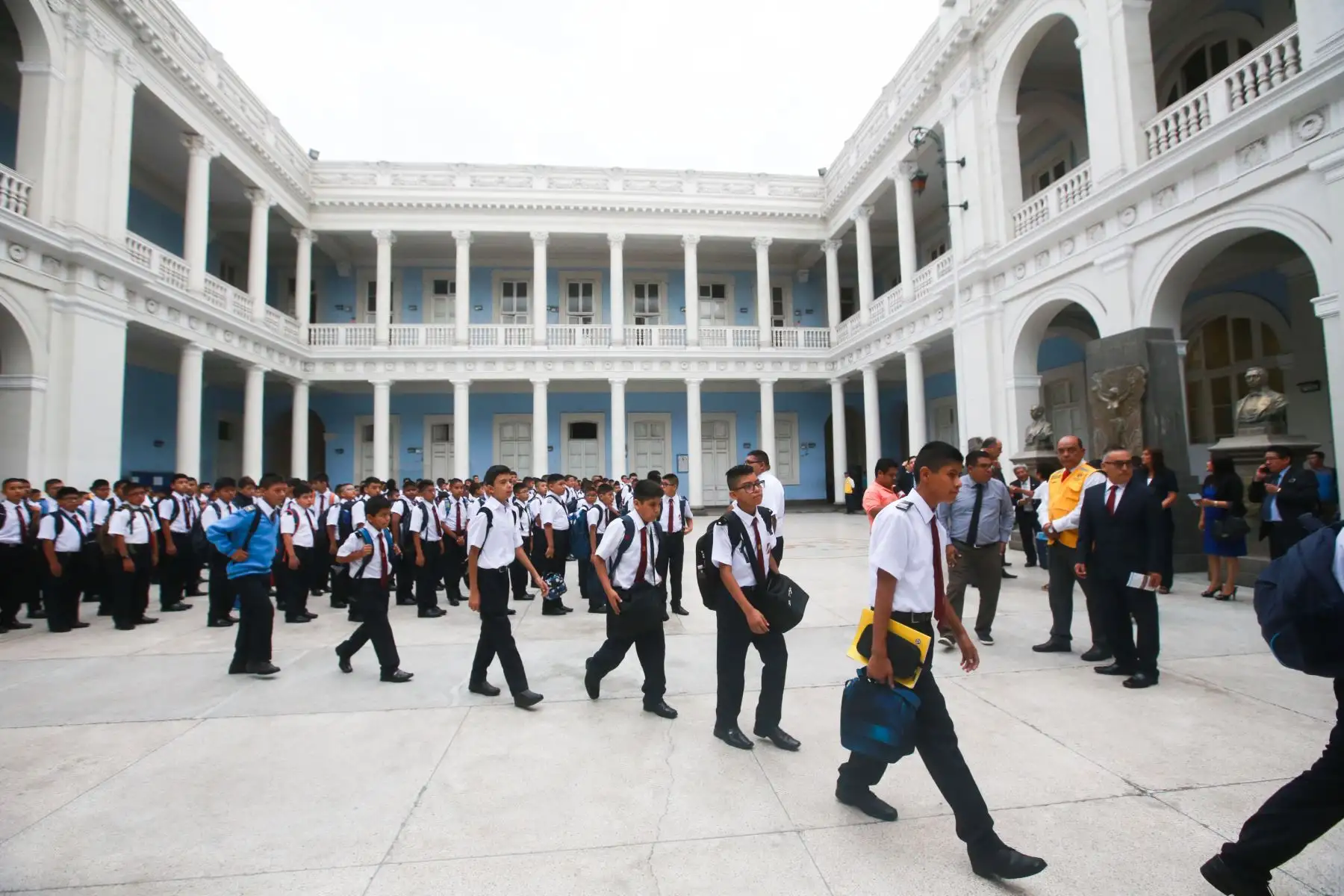 Inicio del año escolar 2018 en el colegio Guadalupe. Foto: ANDINA/Jhony Laurente