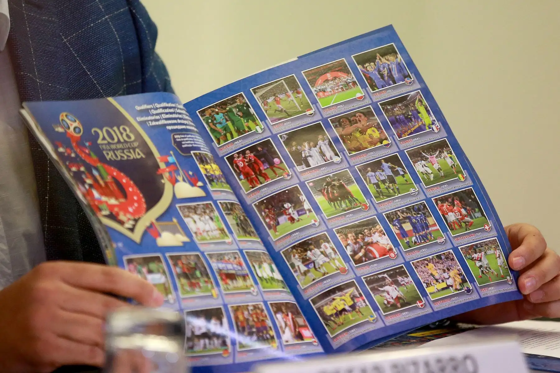Presentación oficial del álbum Panini 2018 FIFA World Cup. Foto: ANDINA/Jhony Laurente