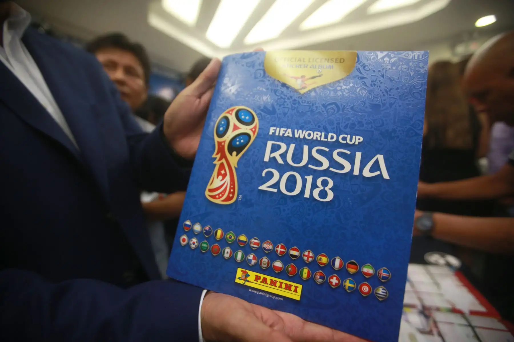 Presentación oficial del álbum Panini 2018 FIFA World Cup. Foto: ANDINA/Jhony Laurente