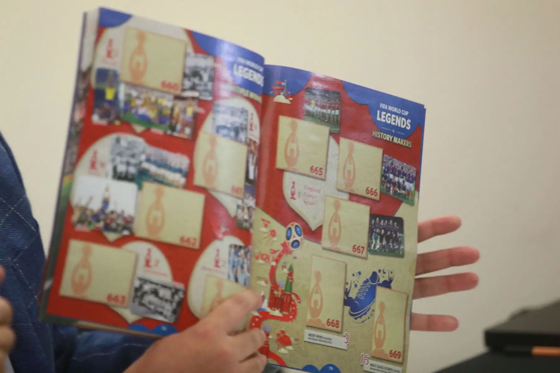Presentación oficial del álbum Panini 2018 FIFA World Cup. Foto: ANDINA/Jhony Laurente