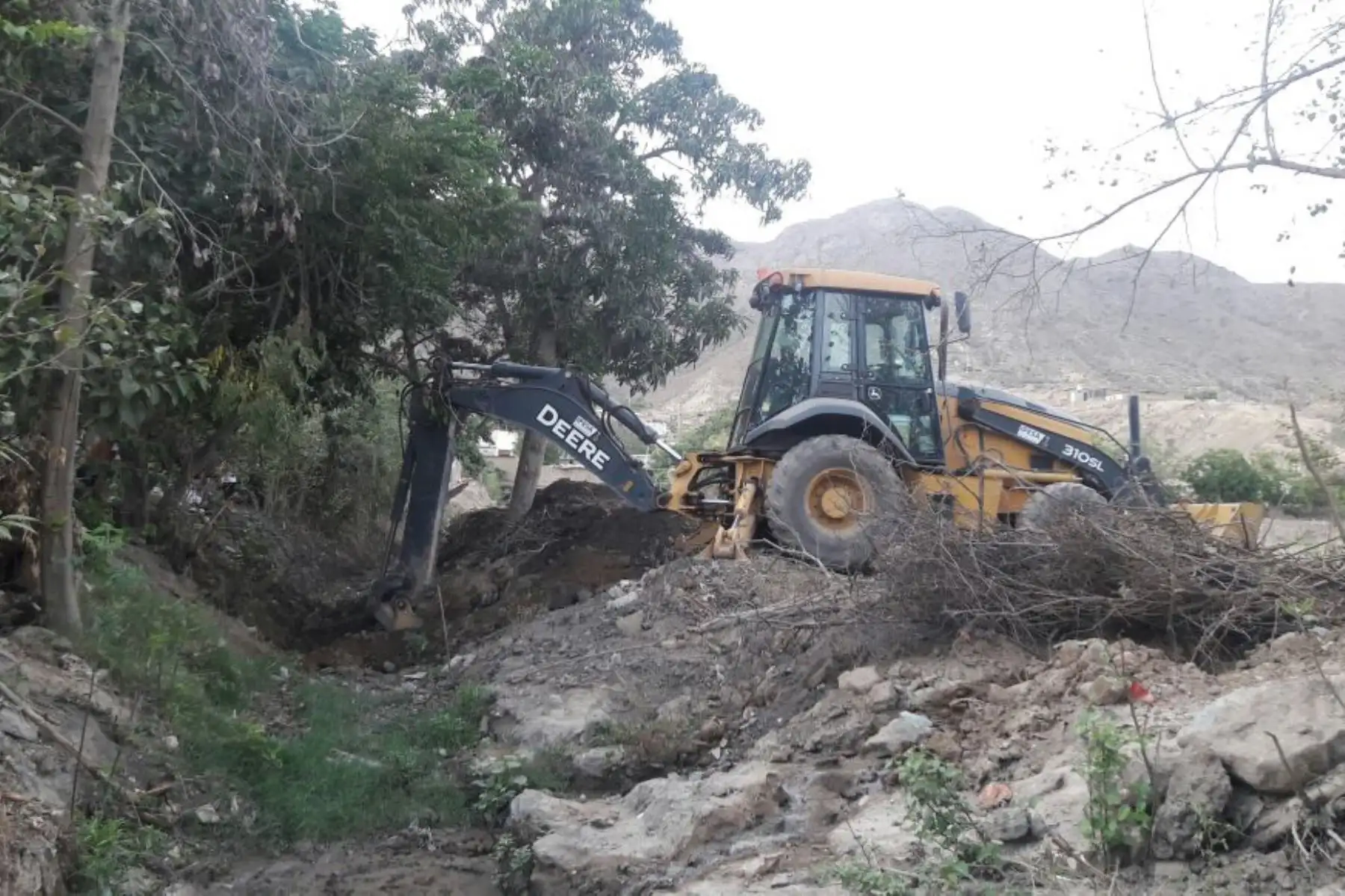 Eliminan más de 20,000 metros cúbicos de material excedente en ríos y quebradas de La Libertad. ANDINA/Difusión
