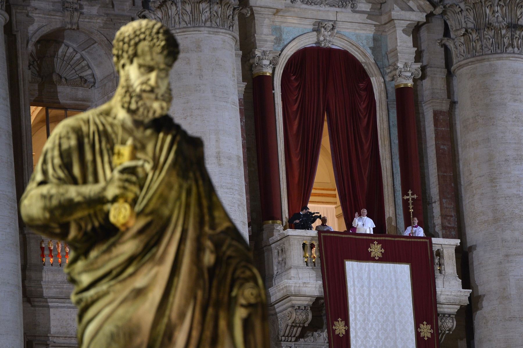 El Cardenal argentino Jorge Mario Begoglio es elegido Papa.Foto: AFP