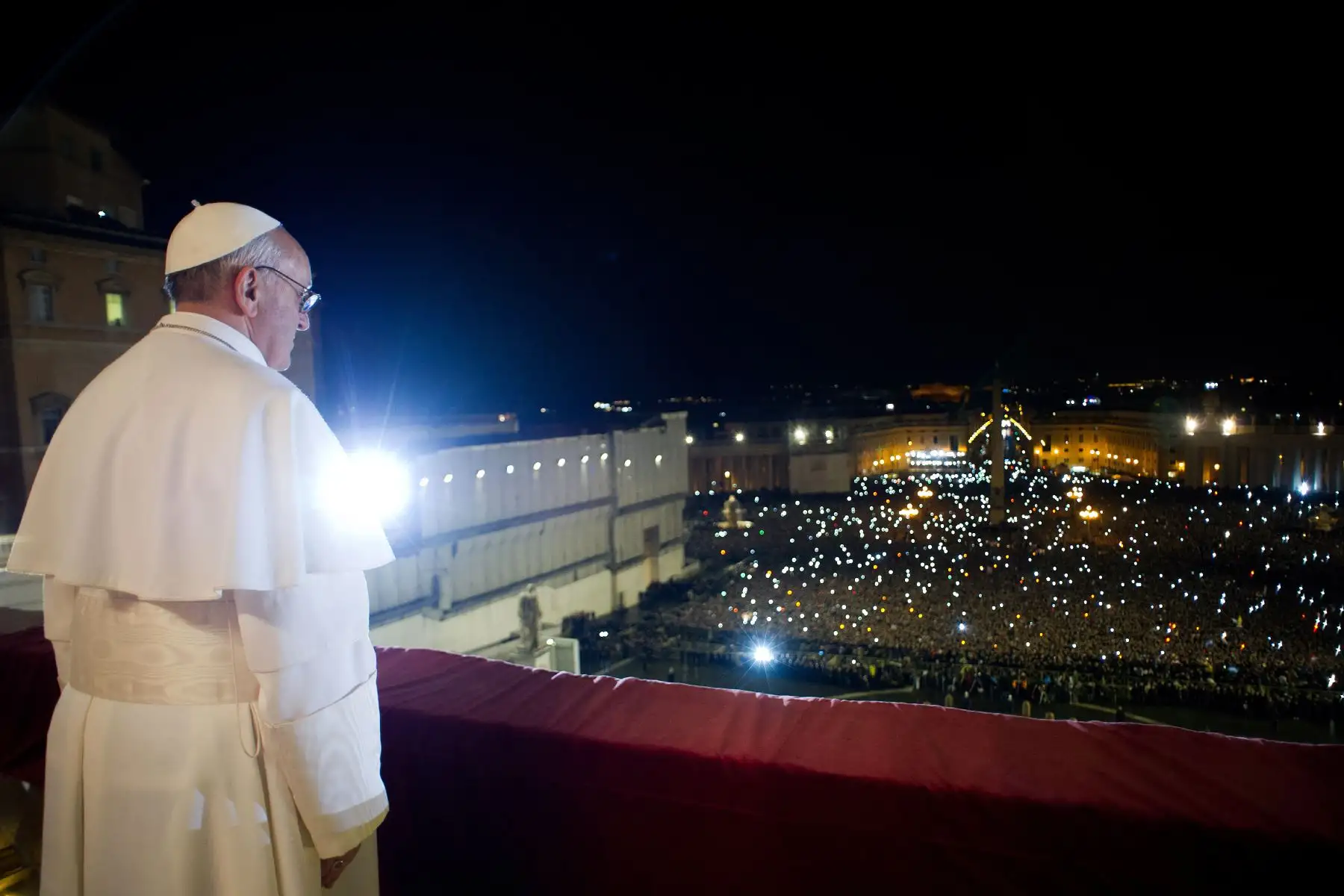 El Cardenal argentino Jorge Mario Begoglio es elegido Papa.Foto: AFP