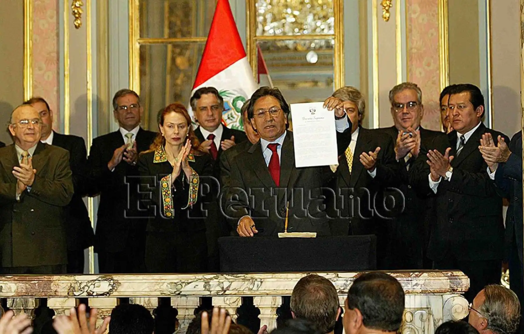 Su gobierno (2001-2006) se caracterizó por un buen desempeño en materia económica, pero también por una fuerte fragilidad en el ámbito político. Foto: ANDINA