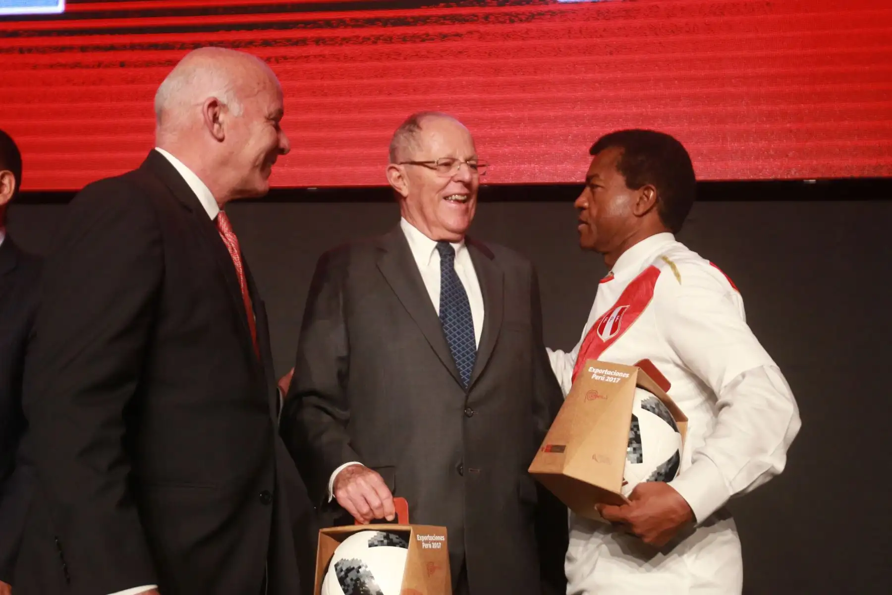 Presidente Pedro Pablo Kuczynski participa en la presentación de resultados "Exportaciones Perú 2017". ANDINA/Jhony Laurente