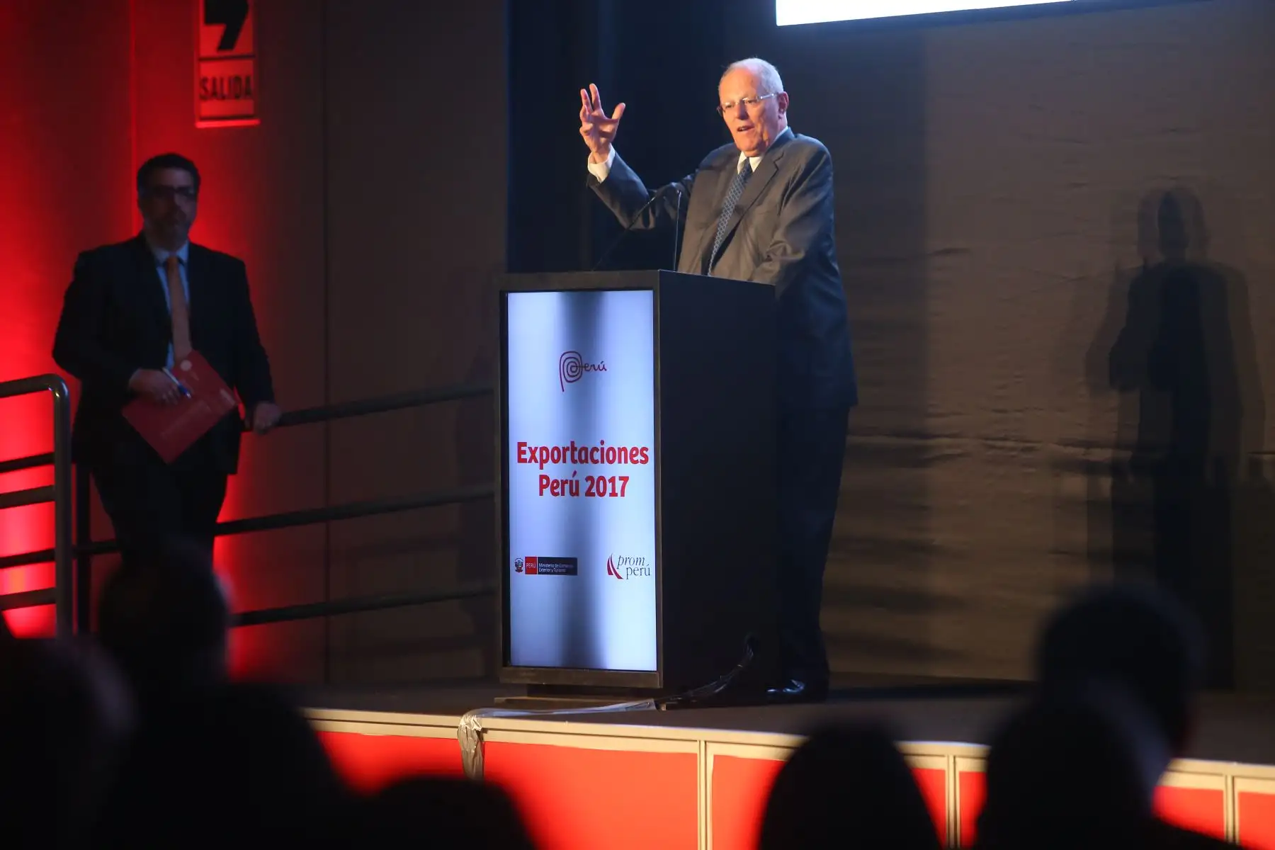 Presidente Kuczynski, clausura Foro de Exportaciones 2017, en San Borja. Foto: ANDINA/ Prensa Presidencia