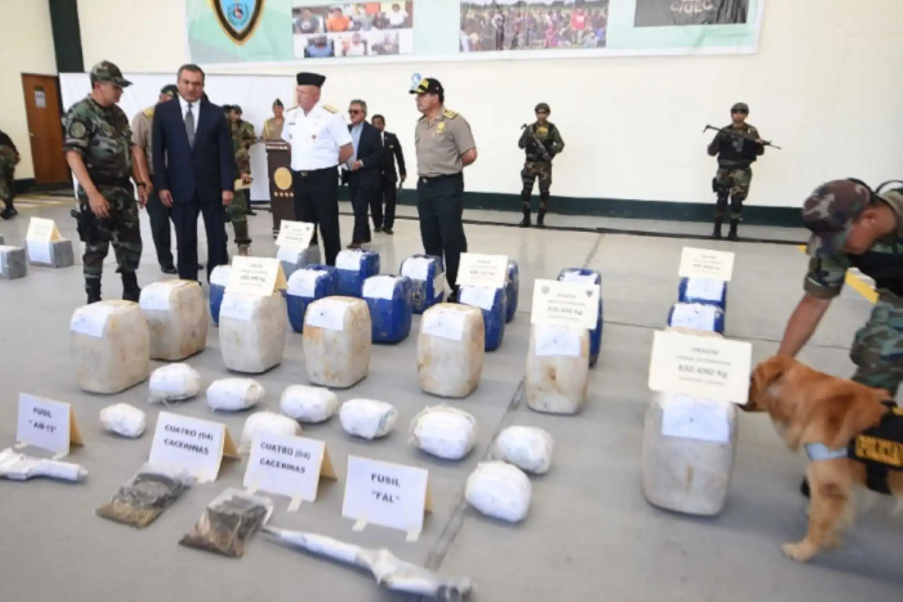 La droga iba a ser sacada al extranjero para su comercialización.
